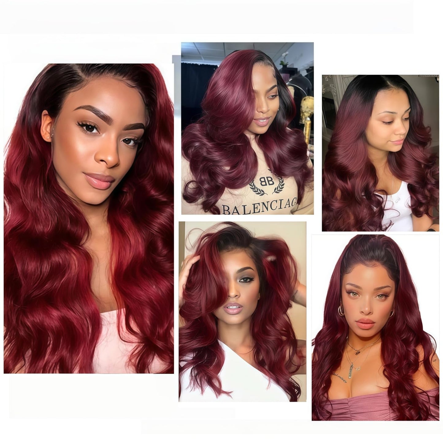 KODRHAR T1B/99J Bundles Human Hair 8 10 12 Inch Burgundy Bundles Human Hair Body Wave Raw Brazilian Virgin Remy Quick Weave for Black Women