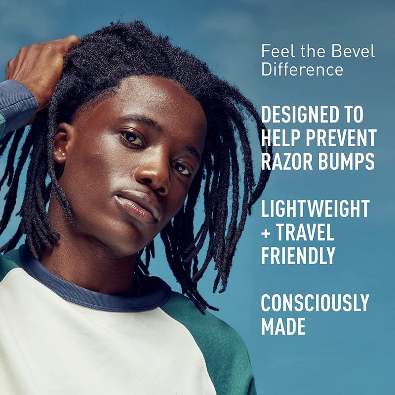Bevel Essentials Disposable Safety Razors for Men - Double Edge Stainless Steel Blades | 5 Count, Travel-Friendly