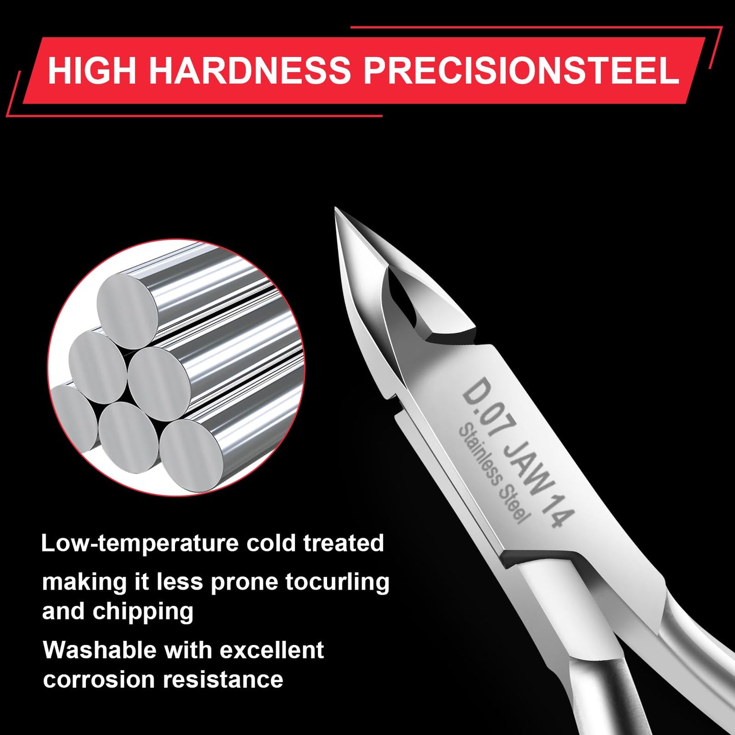 5pcs*0714 SHEFFYA Professional Cuticle Trimmer Nail Cuticle Cutter Stainless Steel Cuticle Nippers with Sharp Blades of Cuticle Clippers Manicure Tools with Double Nail Care Pedicure Nail Tools Nipper