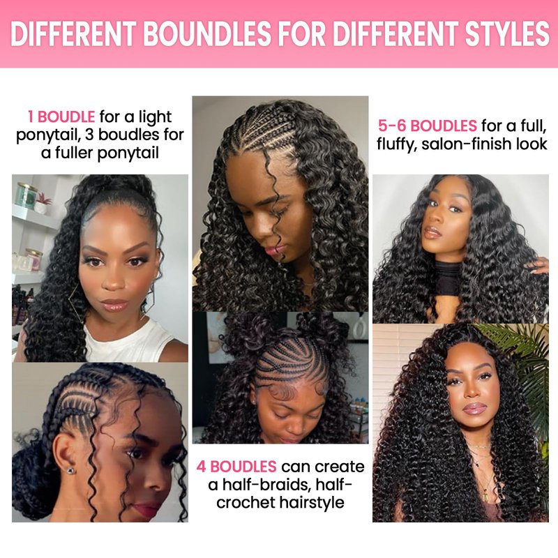 WOWANGEL Extensions Human Hair,12,Natural Black (1B)