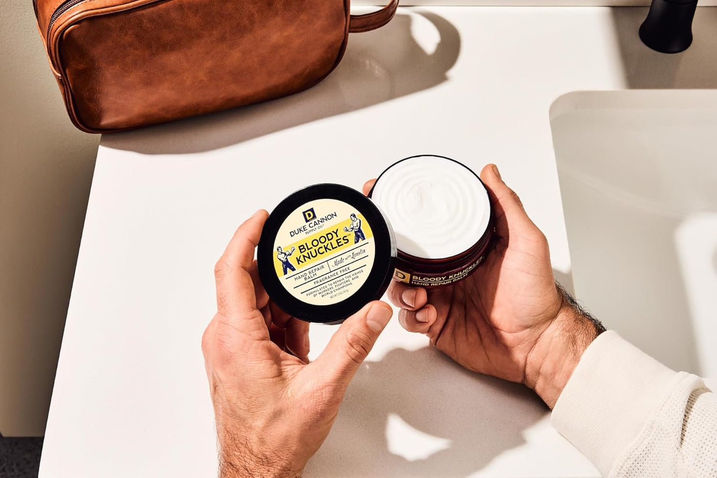 Duke Cannon Hand Repair Balm - Unscented Moisturizer for Dry, Cracked Skin | 5 oz. (2 Pack)