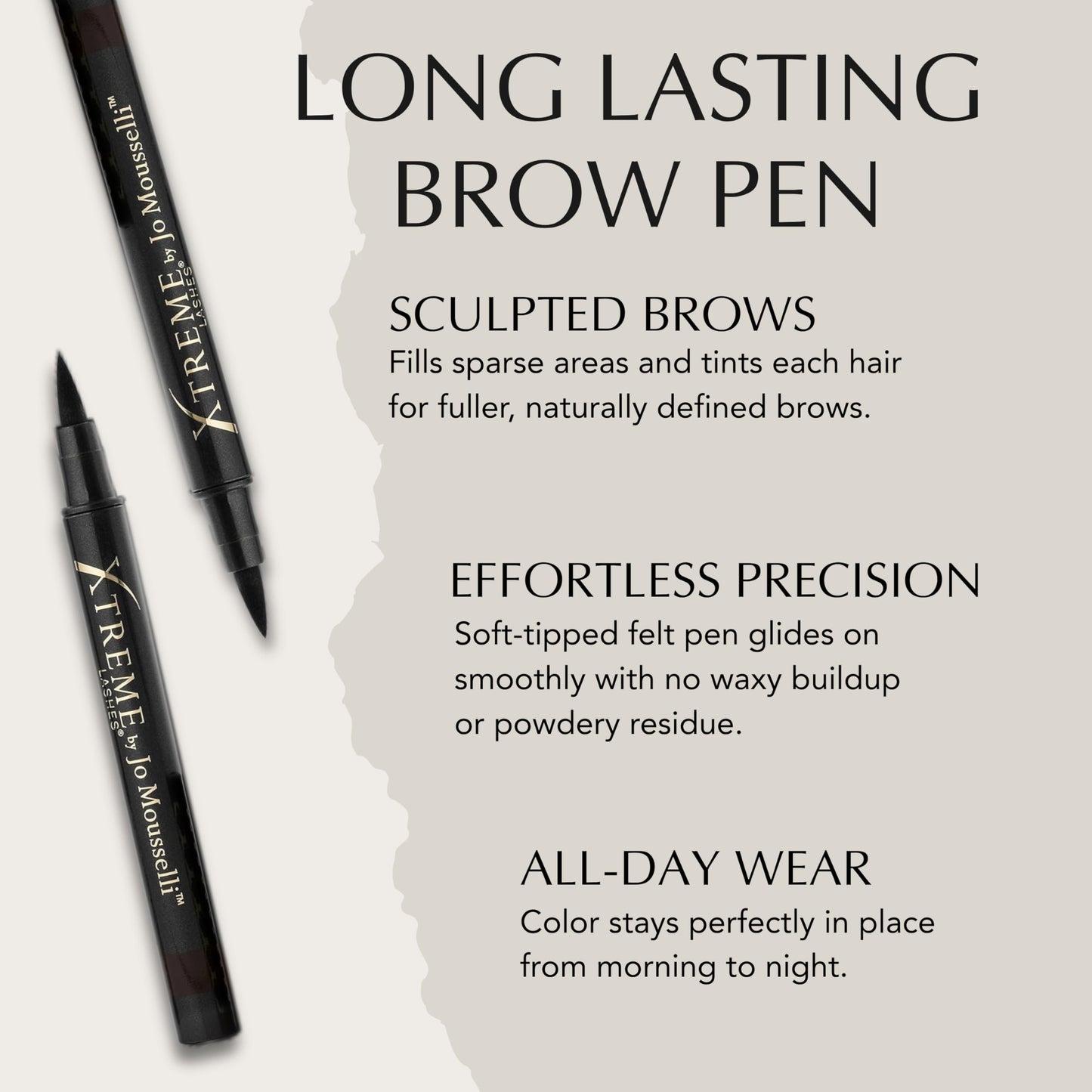 Xtreme Lashes Long Lasting Brow Pen - Lash Extension Compatible