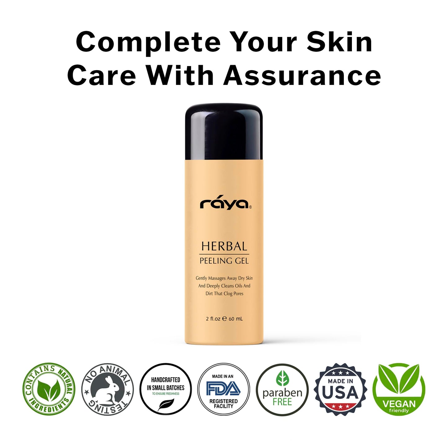 RAYA Herbal Facial Peeling Gel (110) | Gentle and Soft Exfoliator for Oily Skin | Helps Minimize Pores and Brighten Complexion