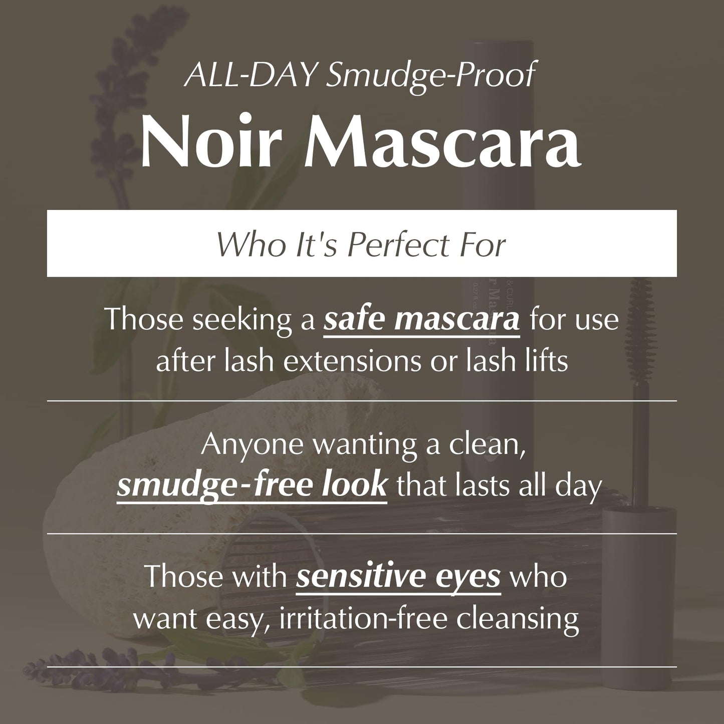 BL Lashes Noir Mascara for Make up, Volumizing, Lengthening | Oil-Free Aftercare Formula | Smudge-Proof, Clump-Free & Long-Lasting Volume (Black, 8ml)