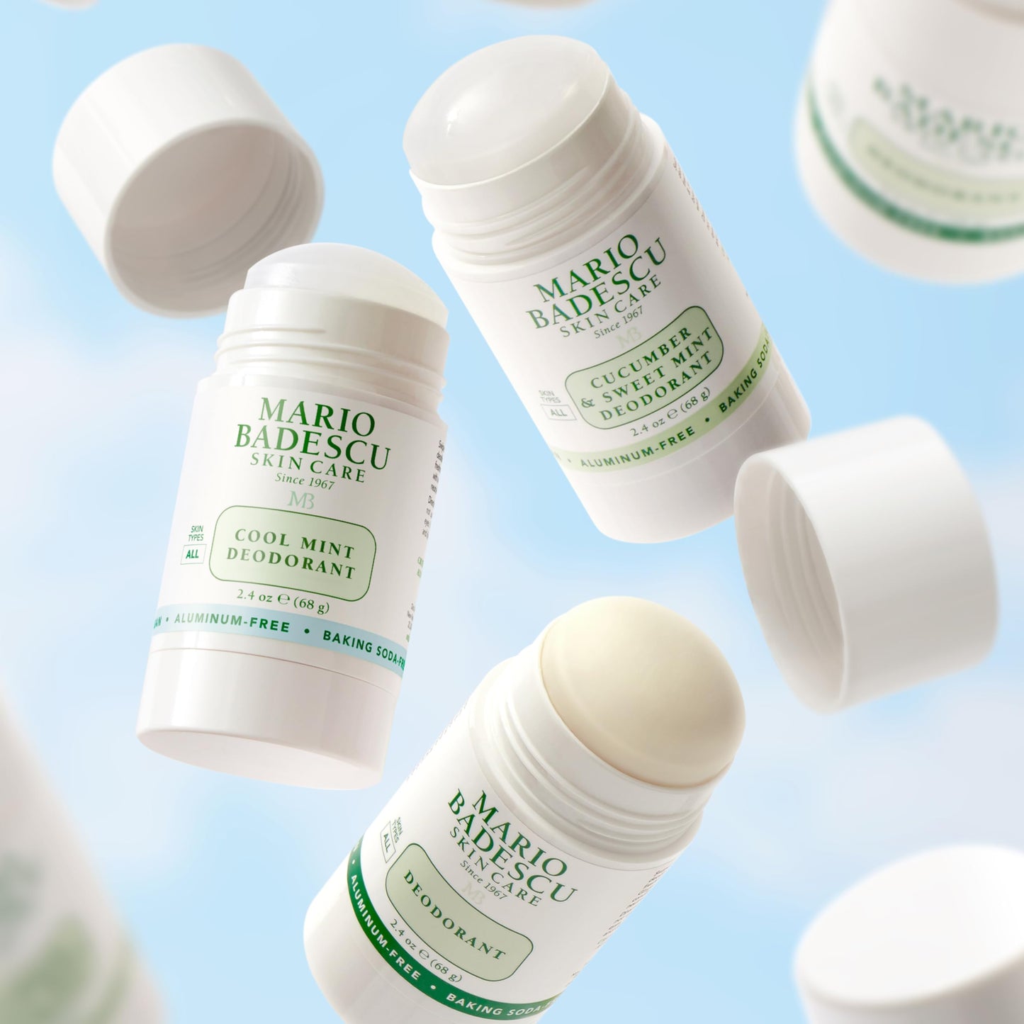 Mario Badescu Deodorant Infused with Skin-Loving Botanicals | Aluminum and Baking Soda-Free | Keeps Underarms Fresh All Day | For Daily Use | 2.4 FL. OZ