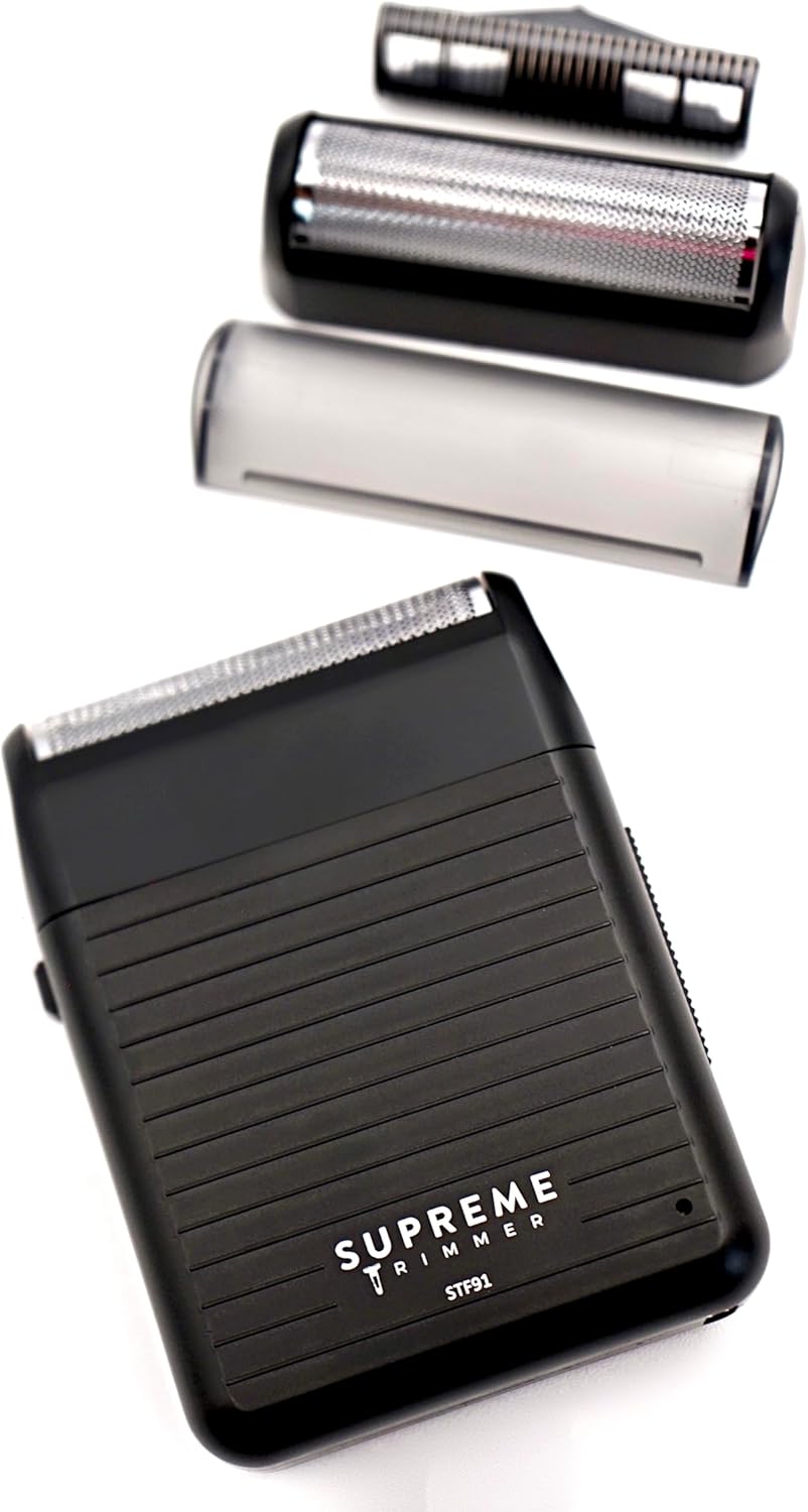 Supreme Trimmer Foil Shaver for Men - Rechargeable Electric Razor | 90 Min Runtime, Type-C USB Charging