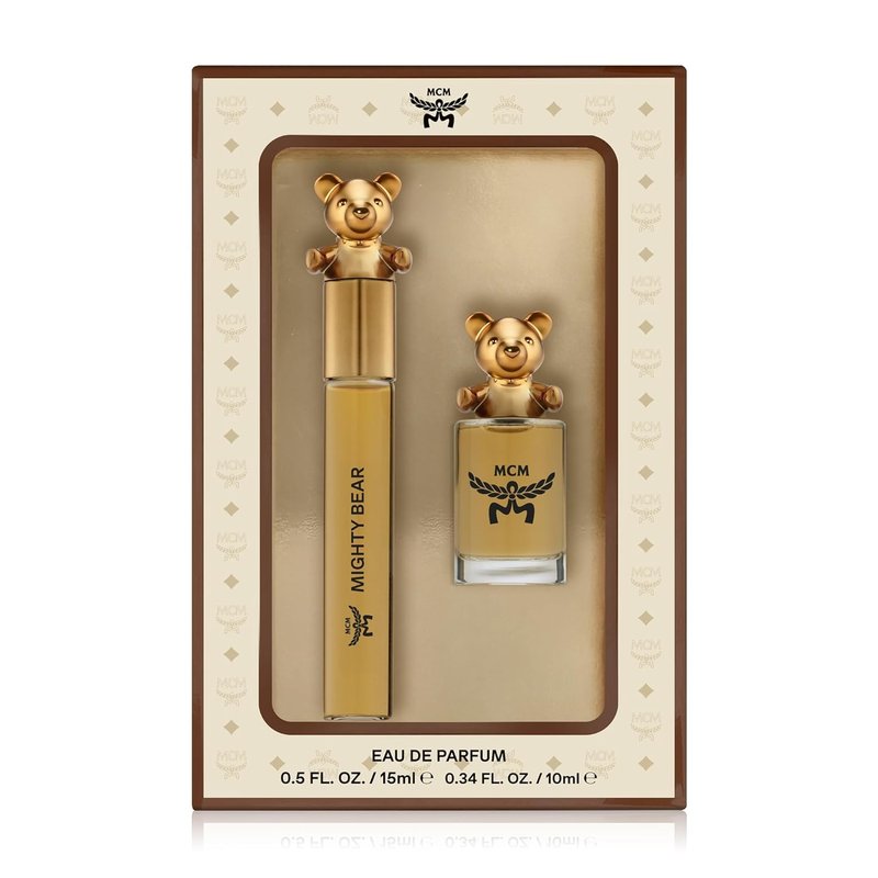 MCM Fragrance Collection Mighty Bear Eau de Parfum Gift Set | Mini & Travel Sprays 0.34 & 0.5 Fl. Oz.