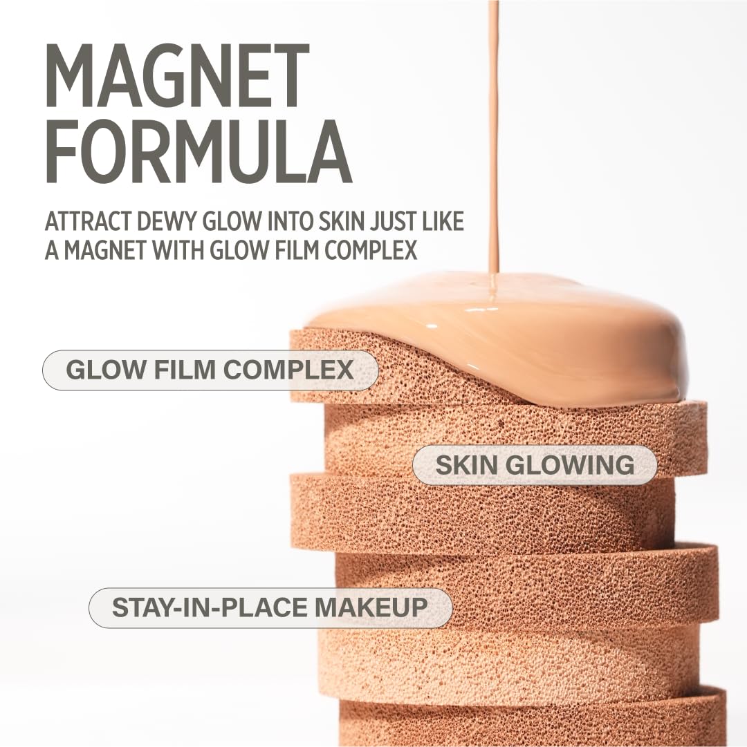 Pink Magnet Cushion #03 - Pure Beige | Magnetic Adherence, Dewy Radiance, 77% Moisture Essence (15g)