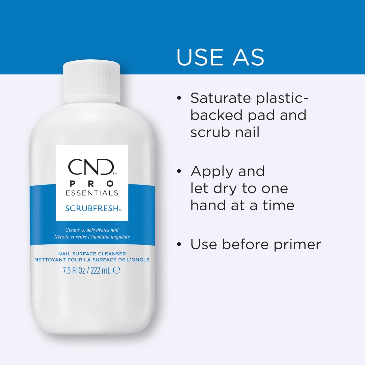 CND SCRUBFRESH Nail Surface Cleaner (Packaging May Vary), 2 fl oz