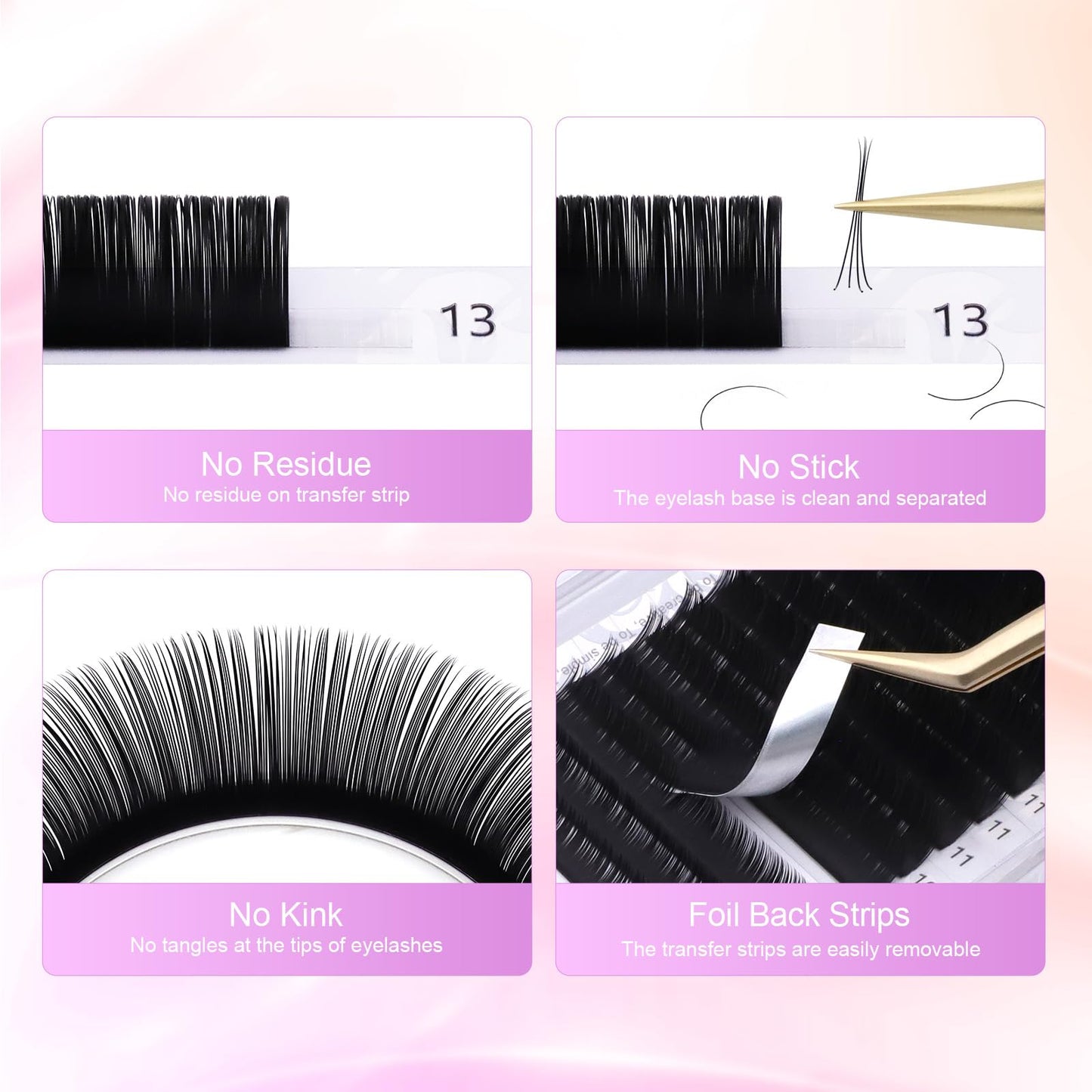NAGARAKU Eyelash Extensions Classic J B C D N LC LD L DD CC LB Curl 0.03-0.20 Thickness 5-17mm, Matte Black Individual Lashes Professional Supplies for Lash Techs (0.07-N 7-15mm Mix 5 Trays)