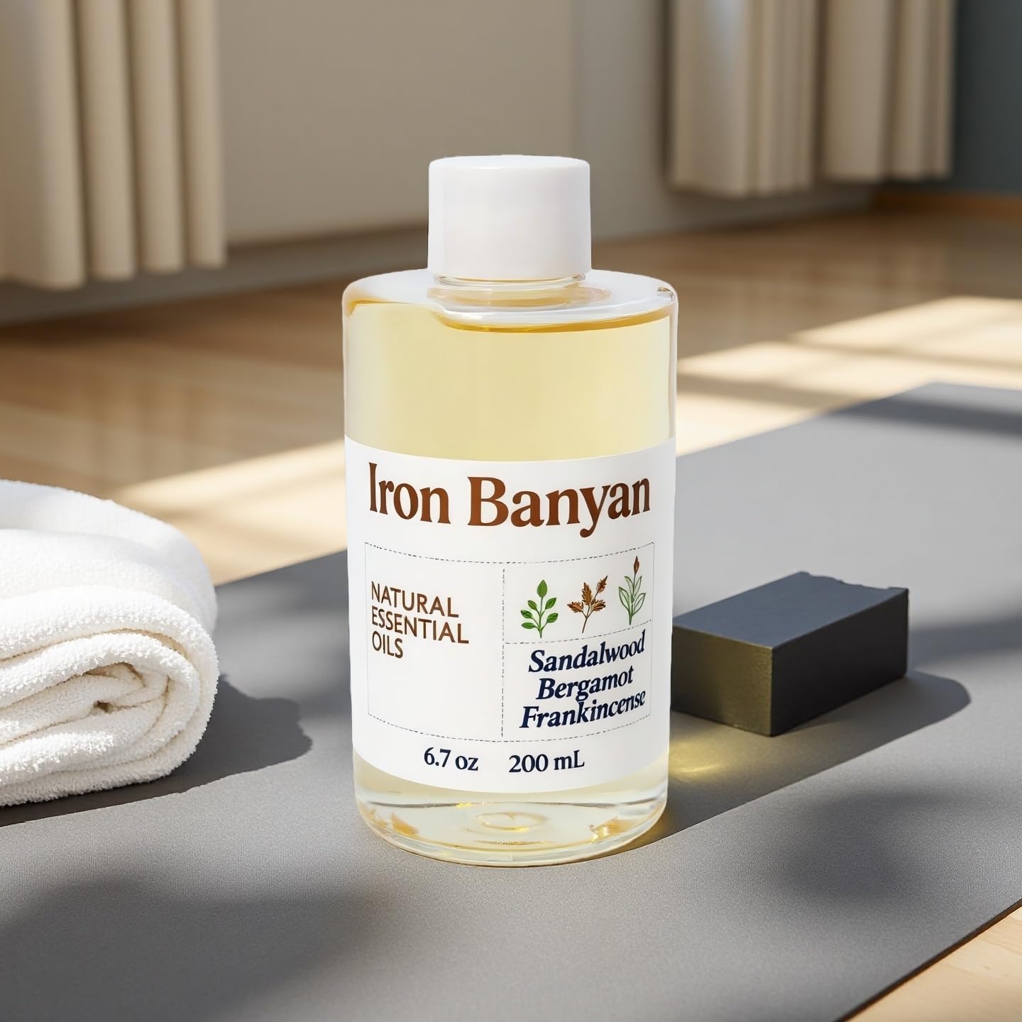 Iron Banyan Sandalwood Bergamot Frankincense Oil 200ml