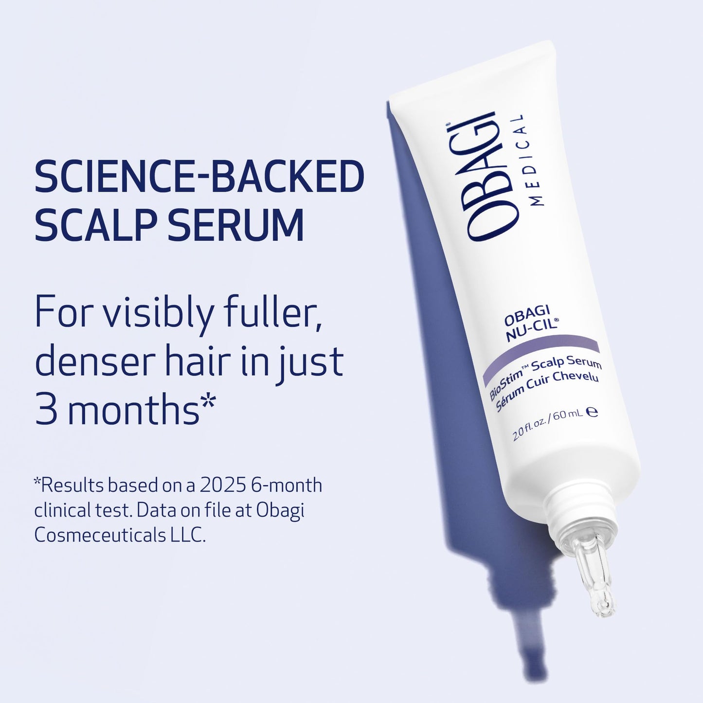 Obagi Nu-Cil BioStim Hair Scalp Serum with Biotin – Clinically Proven to Promote Scalp Health & Deliver Visibly Fuller, Denser Hair – Lightweight, Strengthens Follicles, & Encourages Regrowth – 2 oz
