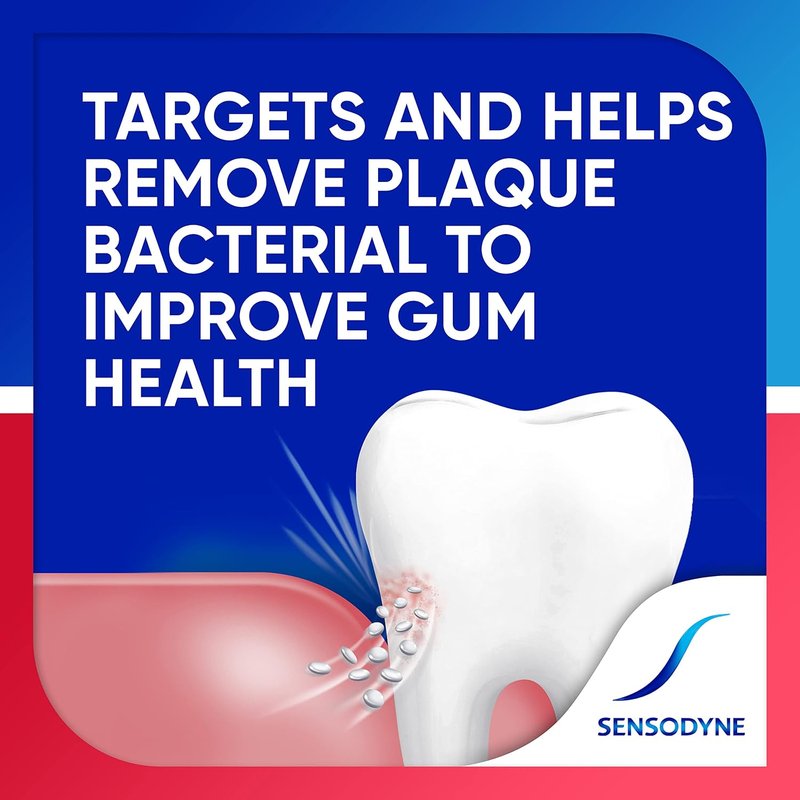 Sensodyne Sensitive Toothpaste for Gingivitis - Gentle Care for Sensitive Teeth | 3.4 oz (Pack of 4)