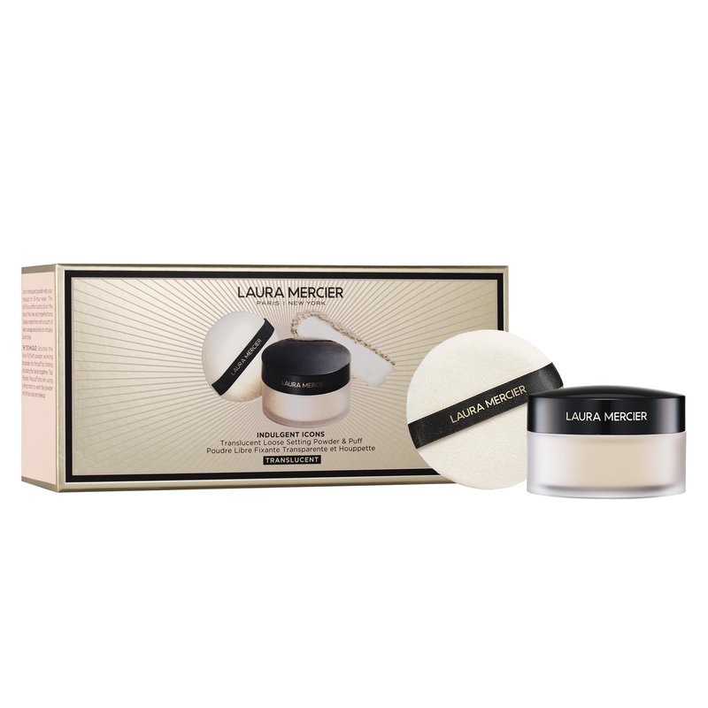 Laura Mercier Women's Indulgent Icons Translucent Loose Setting Powder, Translucent, Clear, 1 Ounce