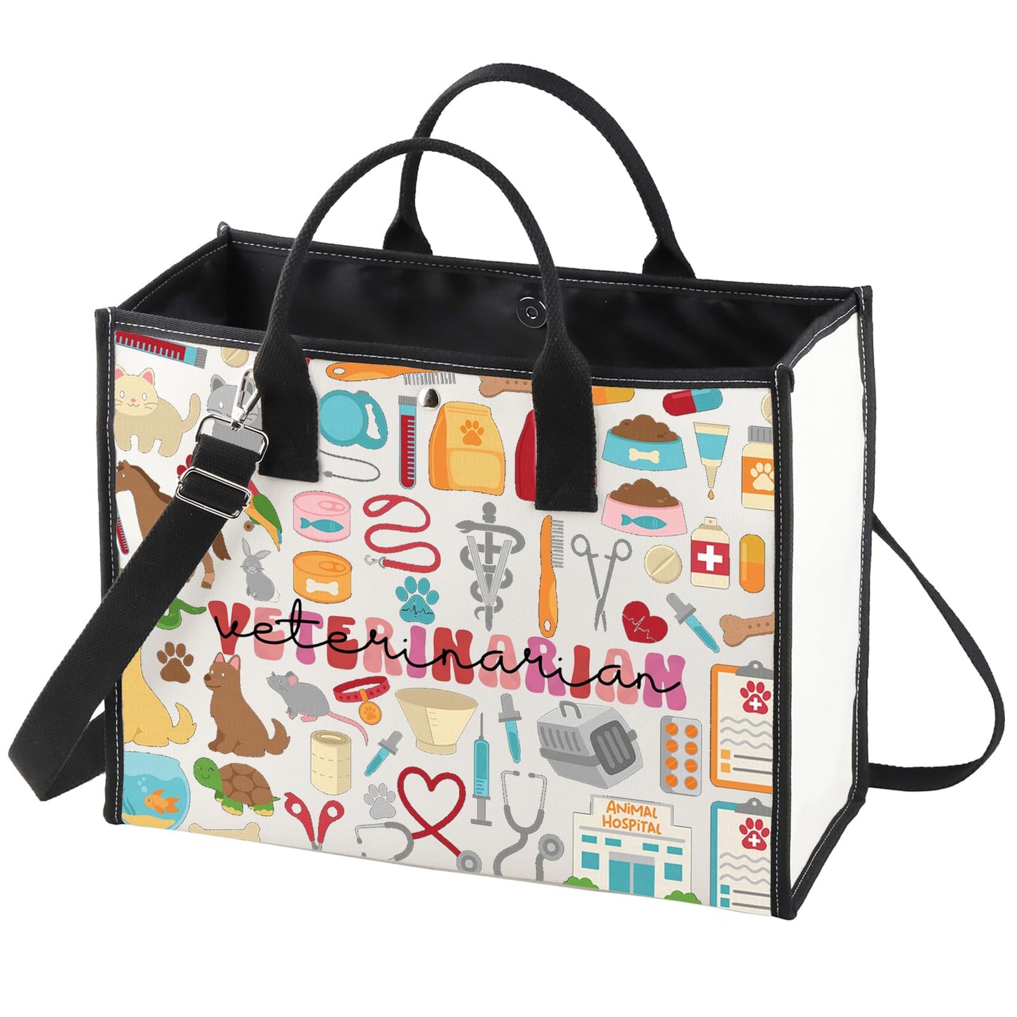 WZMPA Funny Veterinarian Cosmetic Bag Vet Tech Gift Veterinary Survival Kit Vet Appreciation Gift (Veterinarian-TB)