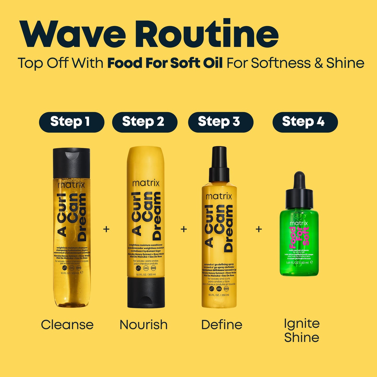 Matrix A Curl Can Dream Scrunch N' Go Defining Spray For Wavy and Curly Hair - Frizz Control and Heat Protection Hair Spray, With Manuka Honey Extract
