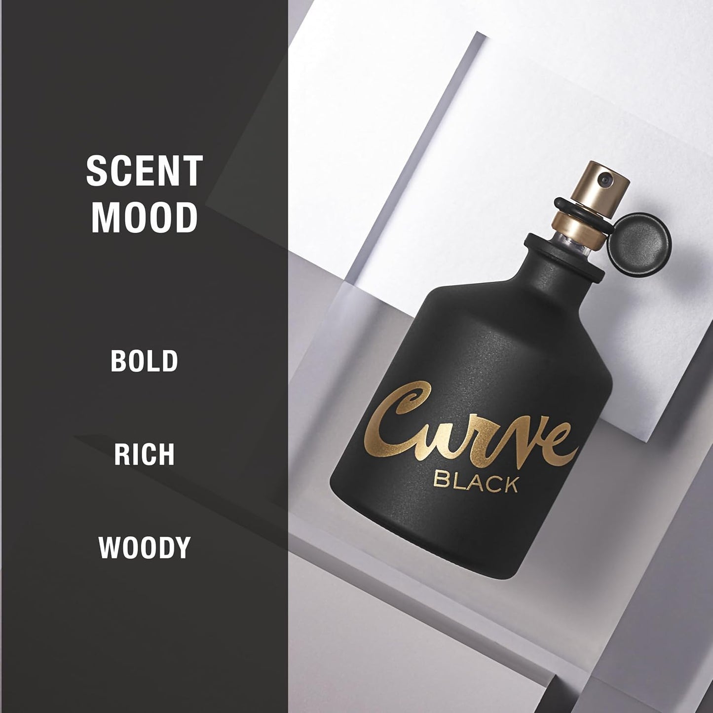 Curve Black Men's Cologne Spray - Casual Day & Night Fragrance, 4.2 Fl Oz
