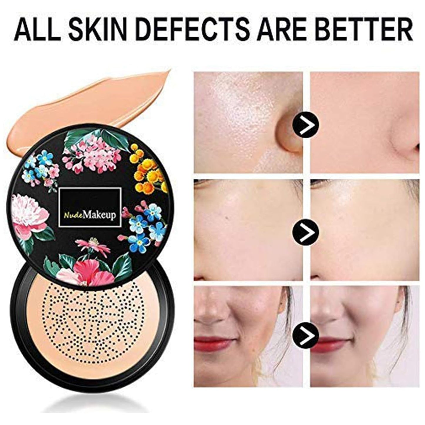 Mushroom Head BB Cream - Moisturizing Liquid Foundation for Even Skin Tone | Natural Finish