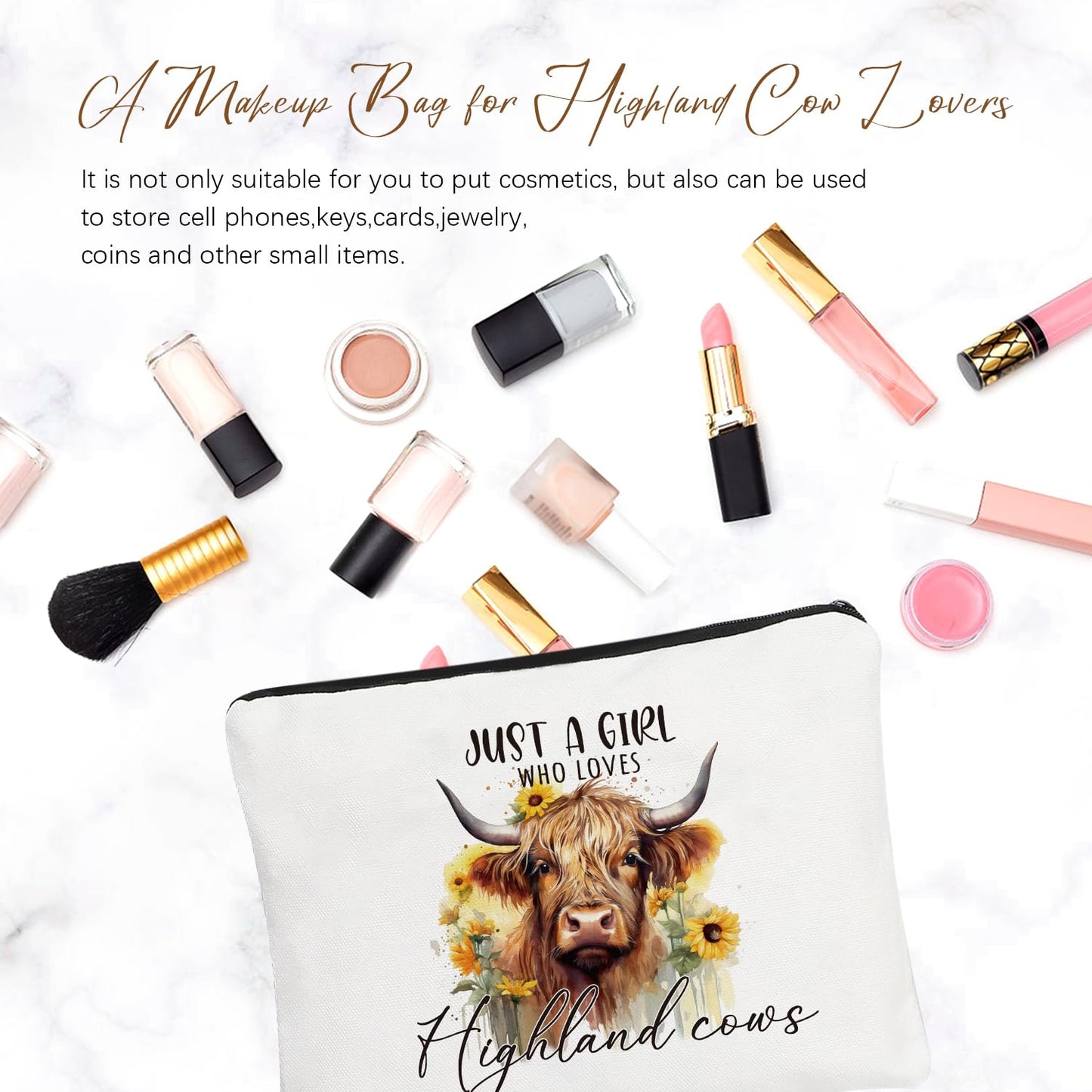 UAREHIBY Mothers Day Highland Cow Gifts for Women Mom,Cow Themed Gifts for Cow's Lovers,Cows Stuff with 18 oz Cup,Cute Birthday Christmas Gift for Women,Cow's Lover Gift,Highland Cows Stuff