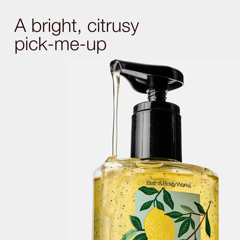 Bath & Body Works Sunshine & Lemons Hand Sanitizer with Pump - Conditioning Hand Sanitizer for Soft, Clean Hands - Bright, Fresh Fragrance - Vitamin E & Aloe-Infused - Thoughtful Gift - 2-Pack