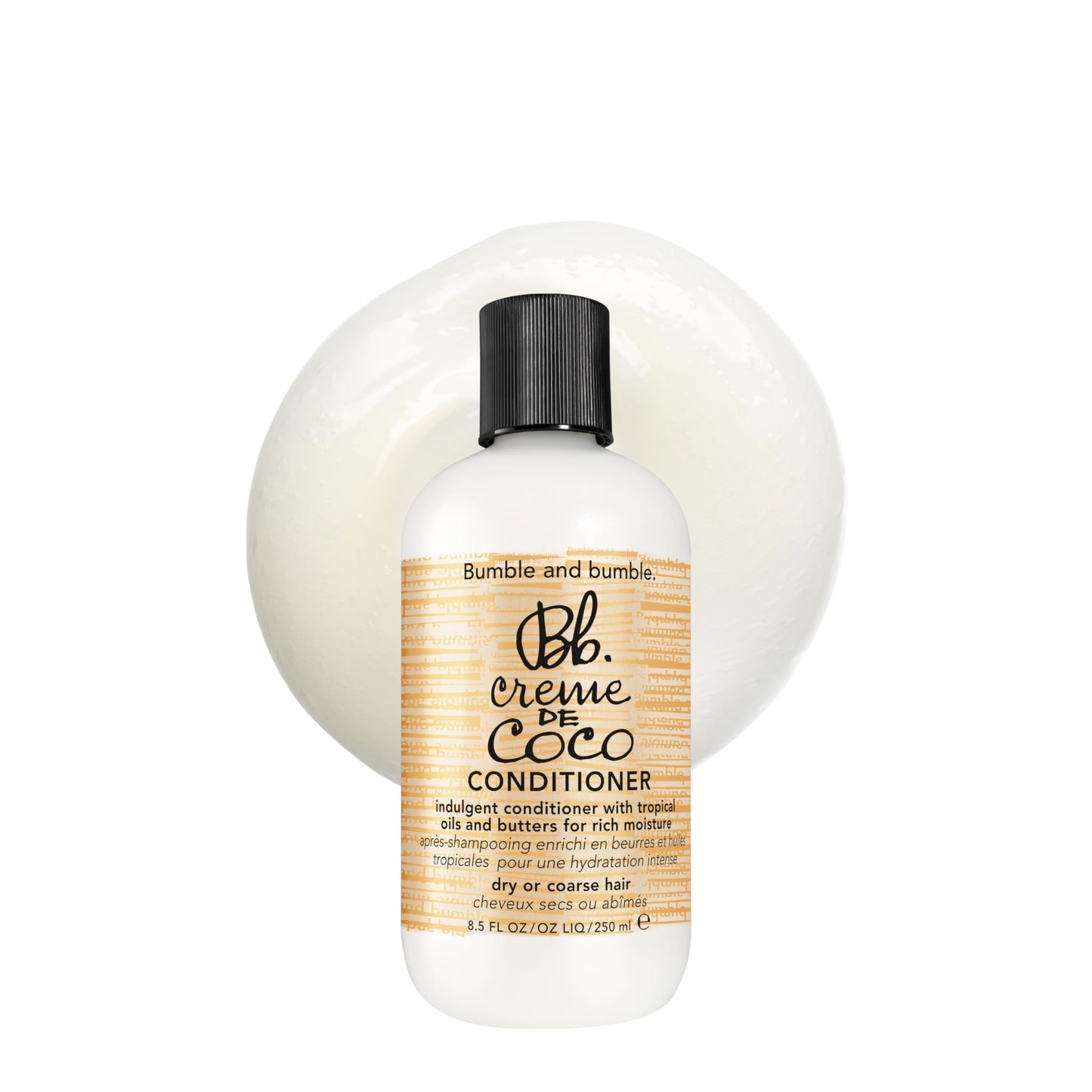 Bumble and bumble. Creme De Coco Conditioner | Provides Rich Moisture and Shine | Reduces Frizz | With Coconut Kukui Nut Murumuru Butter | For Dry Medium to Thick Curly, Wavy, Straight Hair, 8.5 Fl Oz