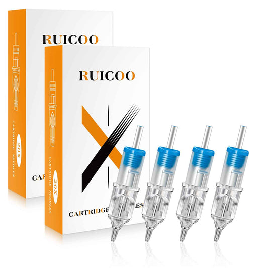 Tattoo Cartridge Needles - 40Pcs Mixed Sizes Tattoo Needles Cartridge Round Shader 3RS 5RS 7RS 9RS for Tattoo Kit and Tattoo Artists