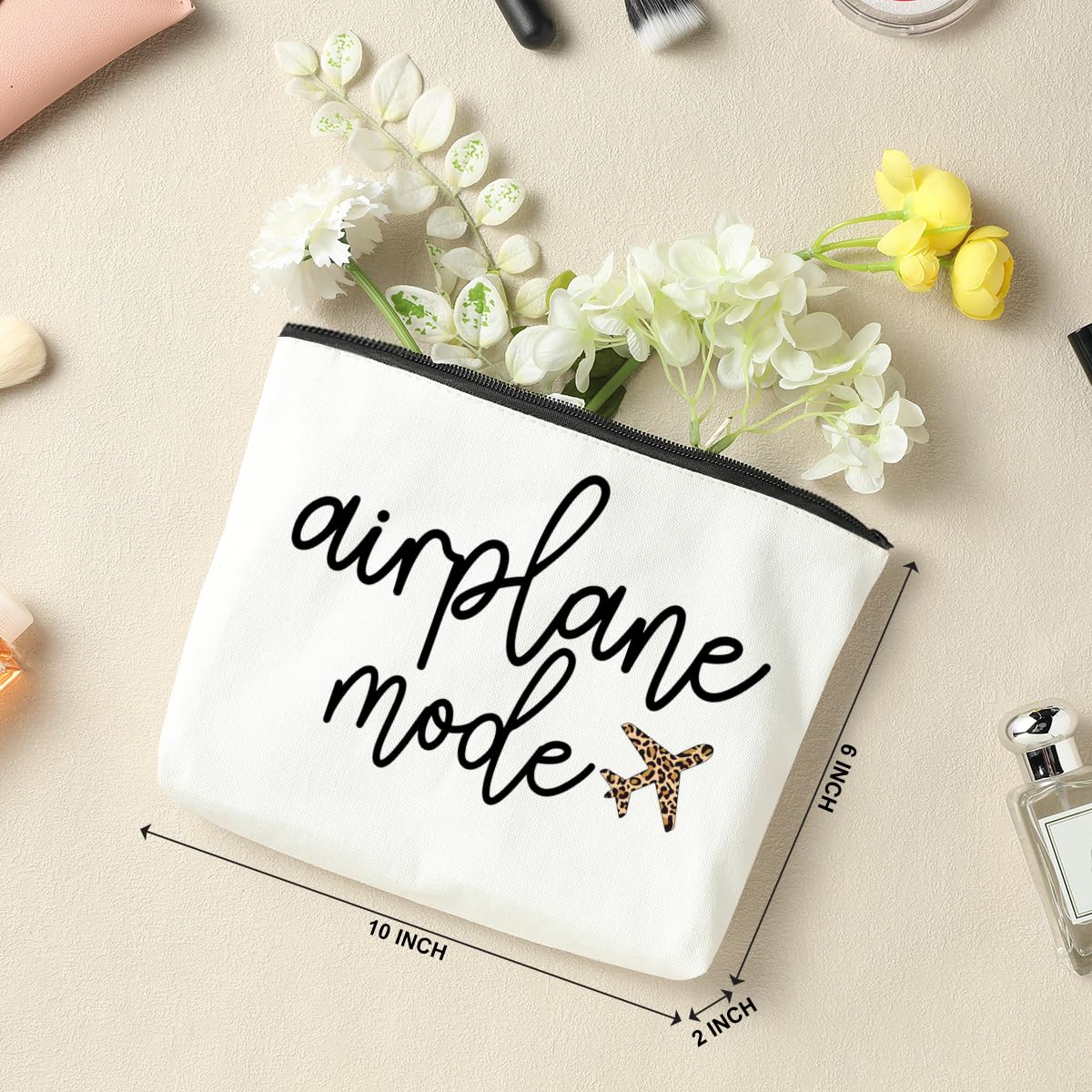6 PCS Travel Gifts for Women - Girls Trip & Weekend Bags for Women Traveler Sister Besties Vacation Holiday Bachelorette Party Cosmetic Bag