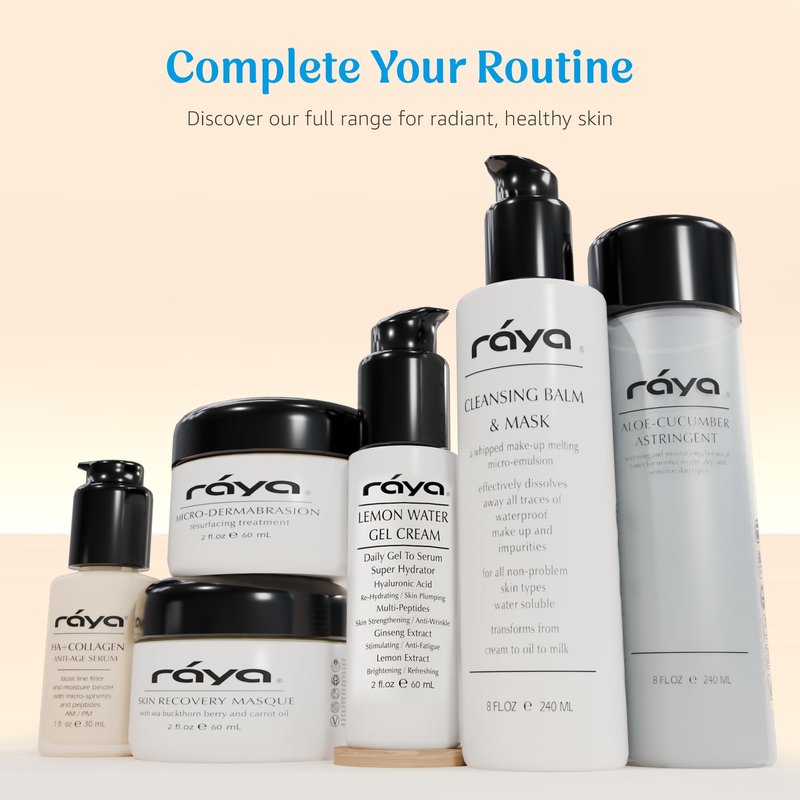 Raya Lemon Water Gel Cream (308) | Moisturizing, Skin-Repairing, and Anti-Aging Facial Day and Night Cream for Non-Problem Skin | Fills in Wrinkles and Improves Complexion