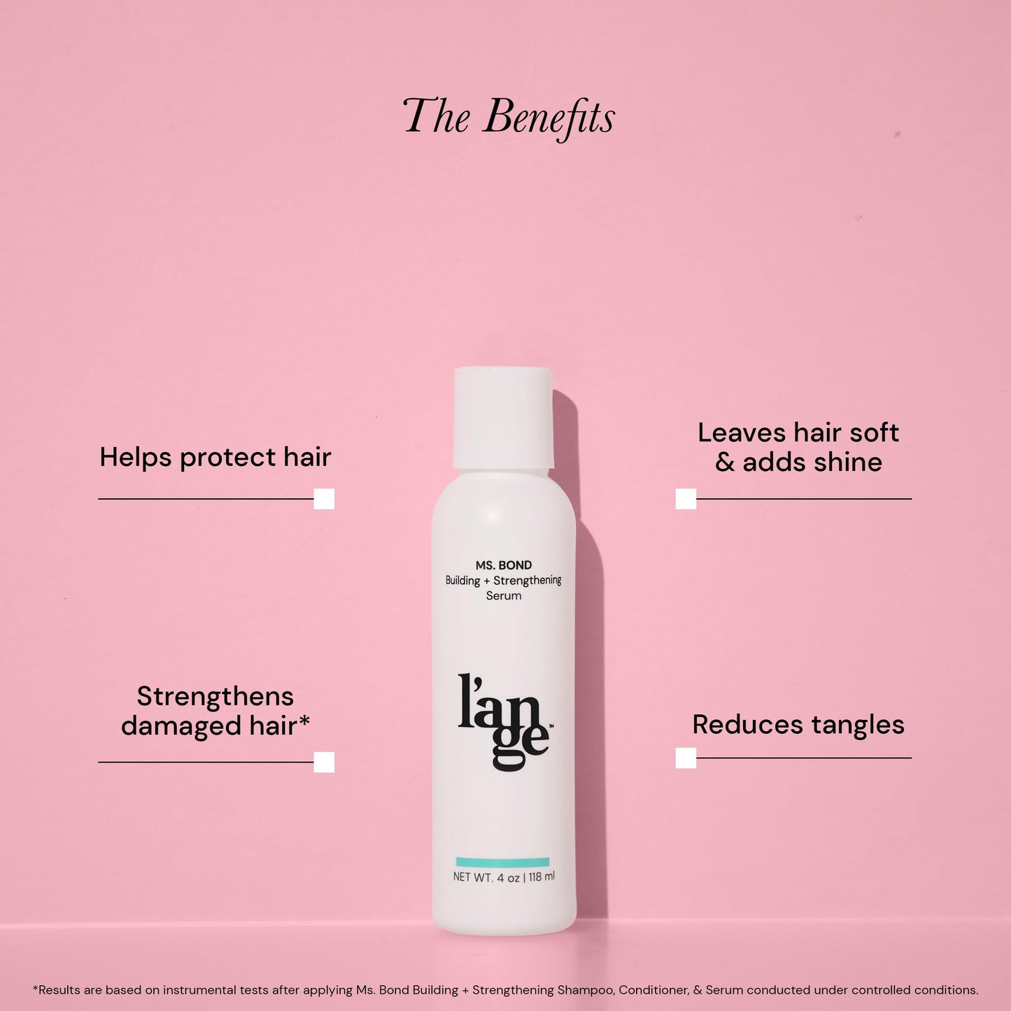 L'ANGE HAIR Ms. Bond Building + Strengthening Hair Serum | Restores Bonds | Intensive Treatment for Breakage Recovery | Mask for Smooth Finish | Moisturizing Formula | 4 fl oz Bottle