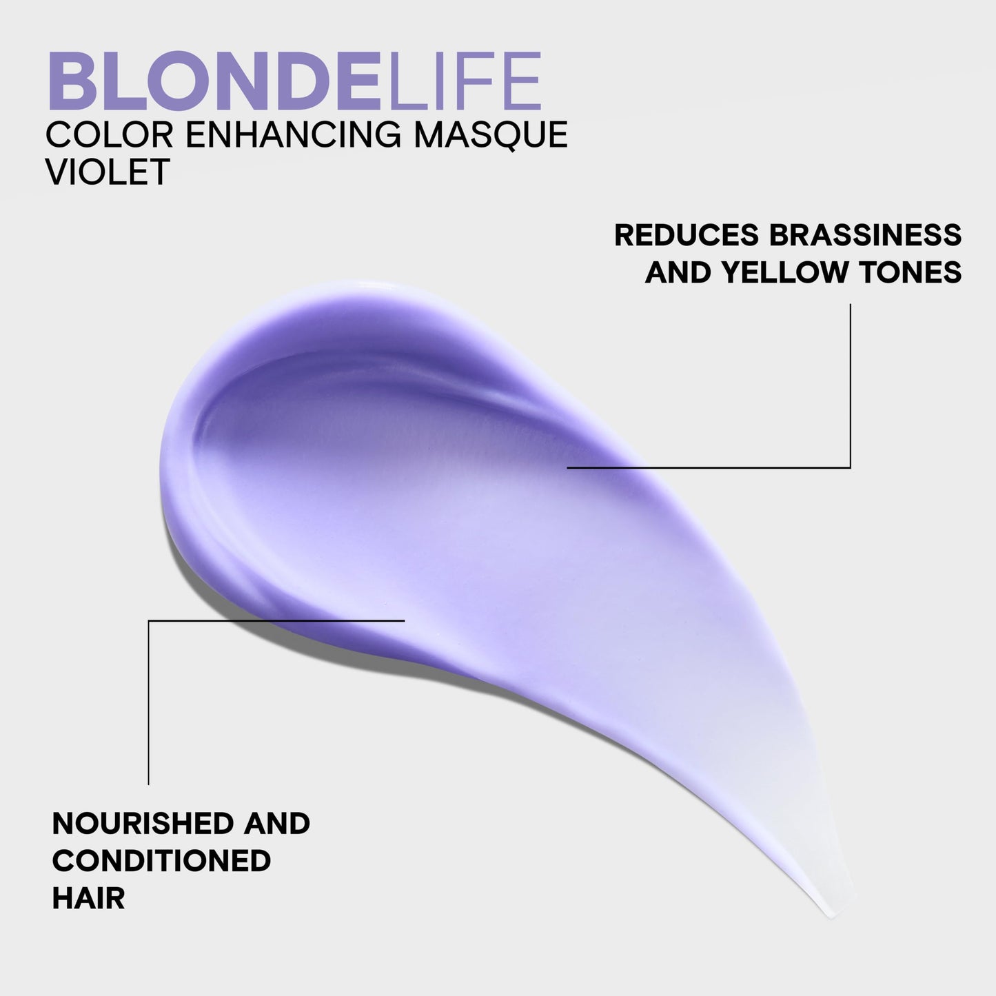 Joico Blonde Life Color Enhancing Masque | For Blonde Hair | Color Depositing Treatment | Maintain Unique Blonde Tones | Fortified With Monoi & Tamanu Oil | Violet | 5.1 Fl Oz