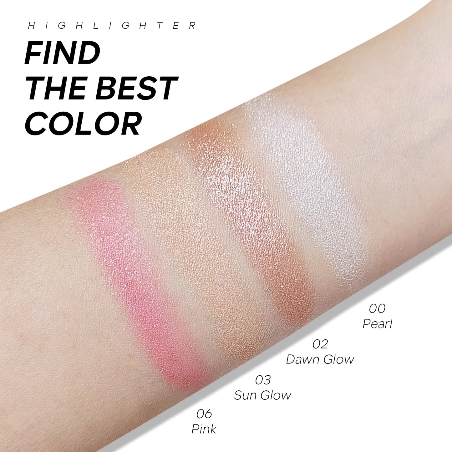High Glossy Face Highlighter Palette, Luminous Face Illuminator Palette, Natural Glow Finish, Pearl Shimmer Smooth Baked Powder for a Radiant Glow, Lasting Sparkling Highlighter Makeup- SUN GLOW