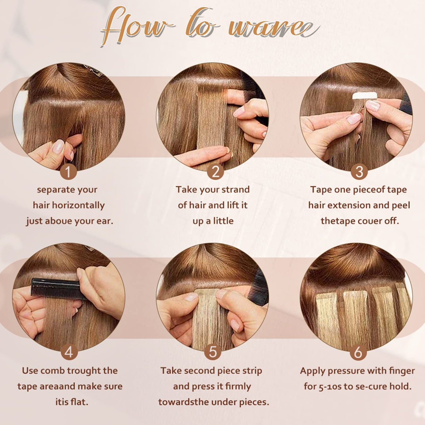 Hair Extensions Tape in Dark Brown Remy Human Hair 20pcs 50g/pack Silky Straight Seamless Skin Weft Glue in Hair Extensions 18 inches