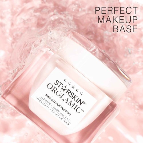 STARSKIN Orglamic Pink Cactus Pudding, Hydrating & Nourishing Cream for all Skin Types, 99.3% Natural with Prickly Pear Cactus Seed Oil & Hyaluronic Acid, Luxurious Glow Moisturizer, K-Beauty - 15ml