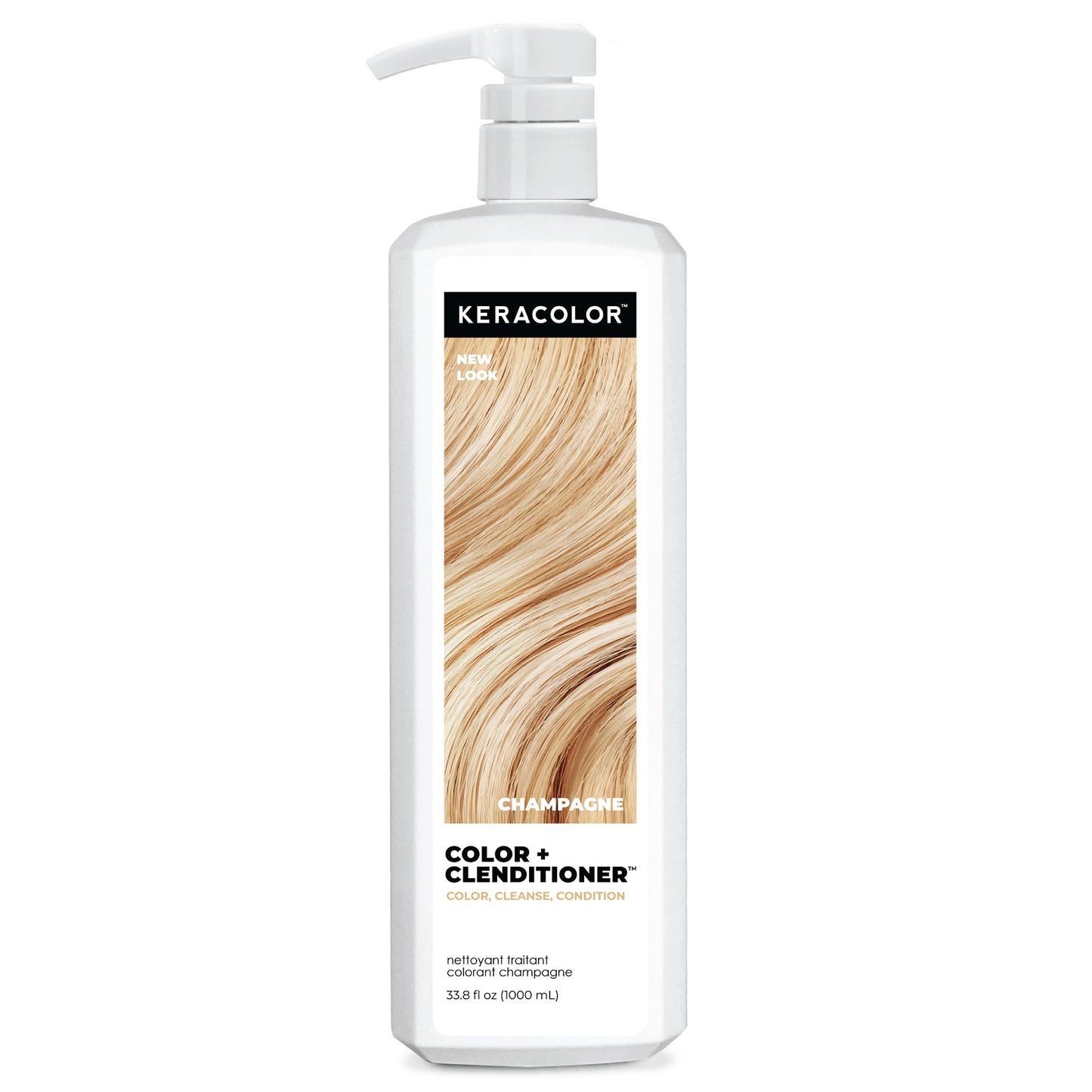 Keracolor Clenditioner HONEY Hair Dye - Semi Permanent Hair Color Depositing Conditioner, Cruelty-free, 33.8 Fl Oz