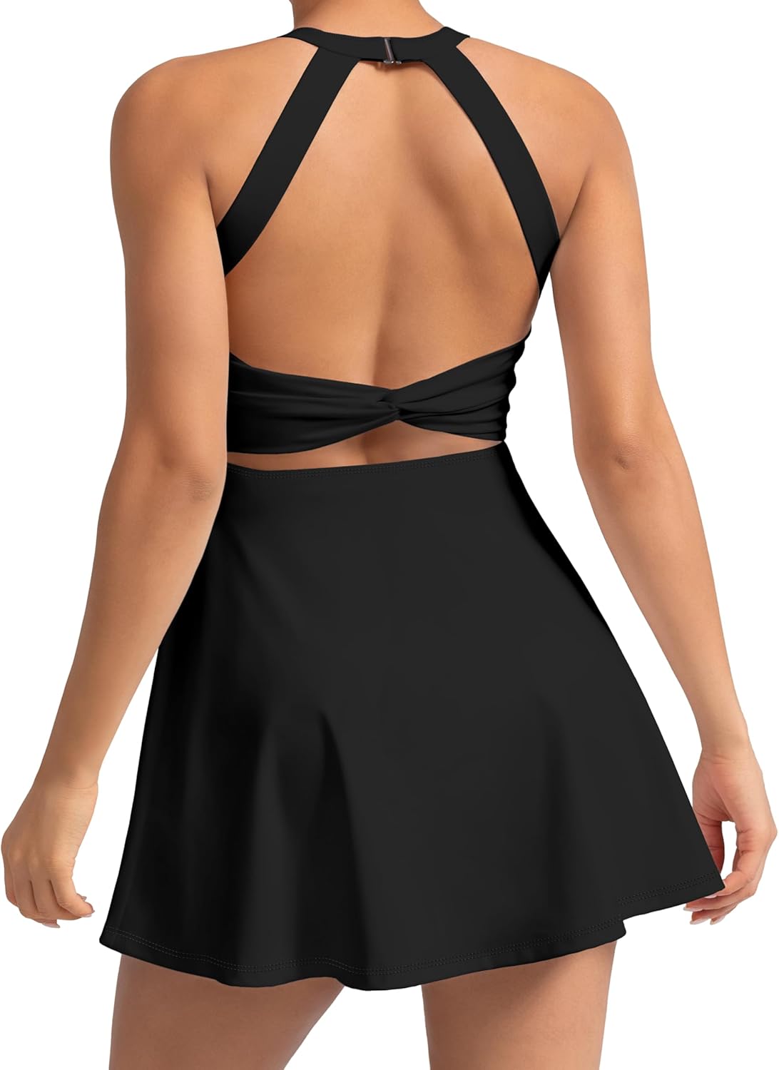 MIRITY Women's Tennis Dress | Activewear with Built-in Shorts, Pockets & Bra for Golf & Workouts