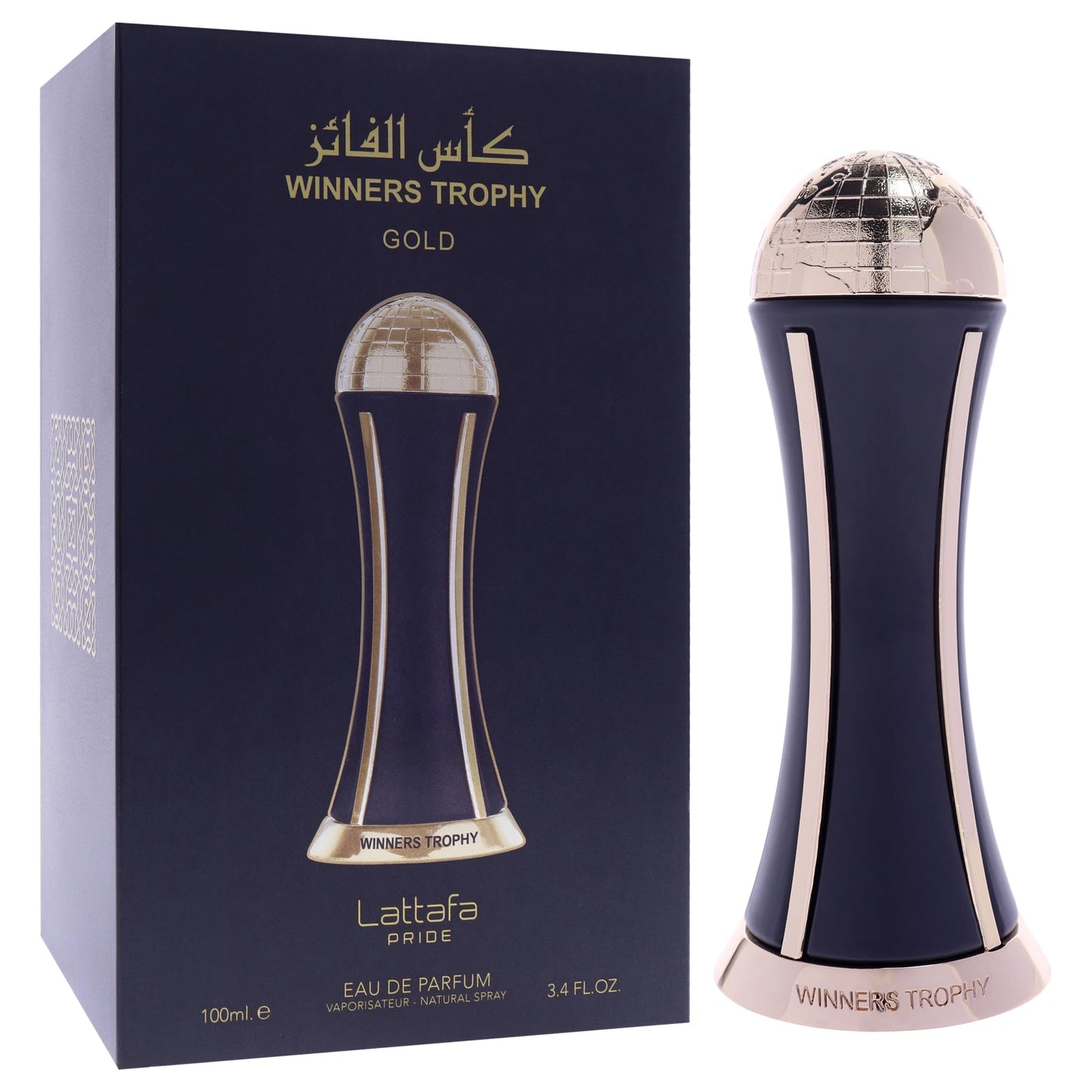 Lattafa Perfumes Al Khas Winners Trophy Gold for Unisex, Eau de Parfum Spray, 3.4 Ounce