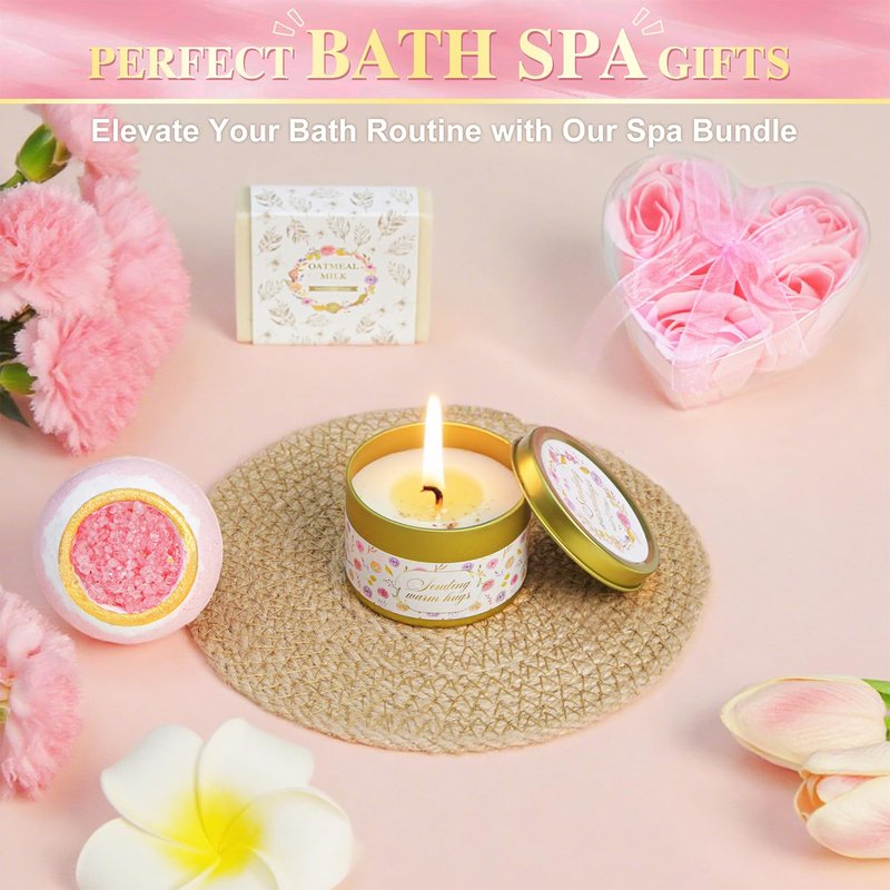 11 PCS Birthday Gifts for Women, Get Well Soon Gift Baskets for Women Self Care Gifts, Spa Care Package After Surgery Thinking of You Sympathy Gift,Gift for Sick Friends Mom w/Blanket