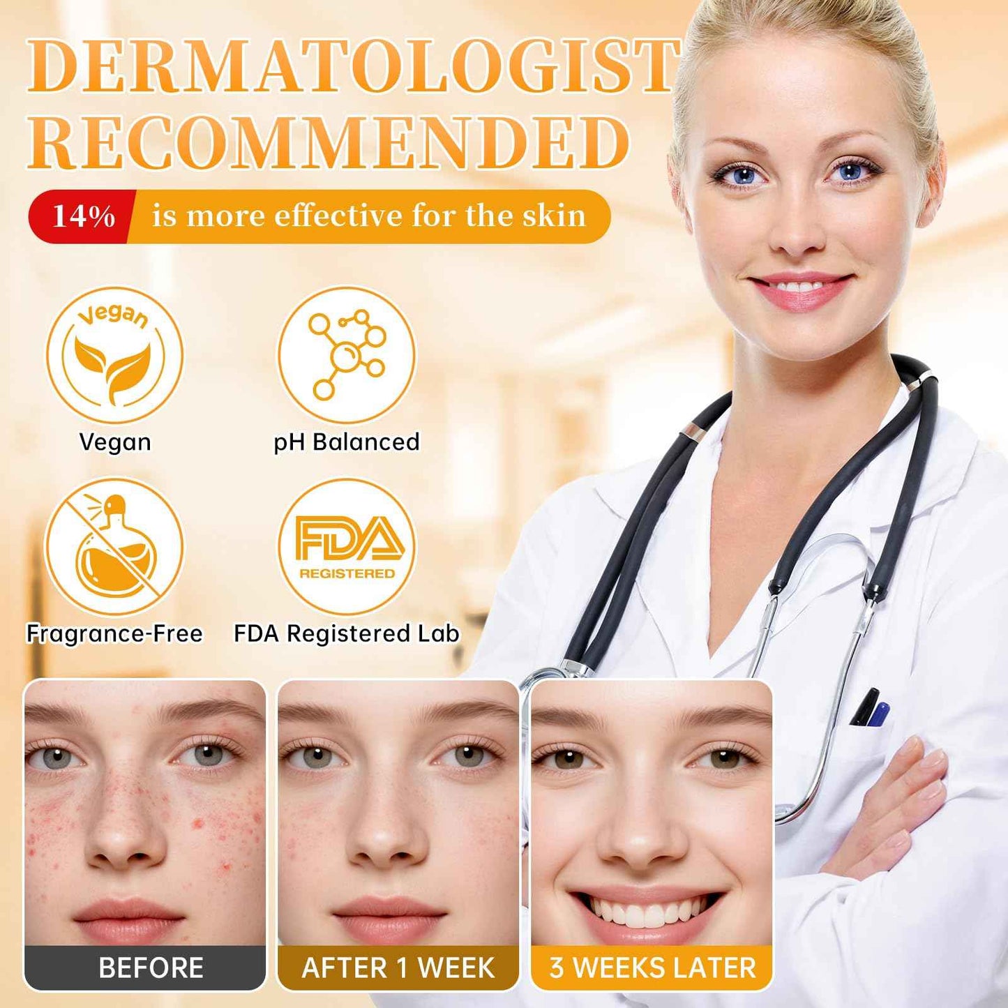 14% Azelaic Acid Acne Cream - Dark Spot Remover for Face, Acne Treatment & Spot Care Salicylic Acid & Niacinamide – Redness Reducing Skin Care, Evens Tone & Soothes Irritation, Rosacea - 2 Pcs.1oz