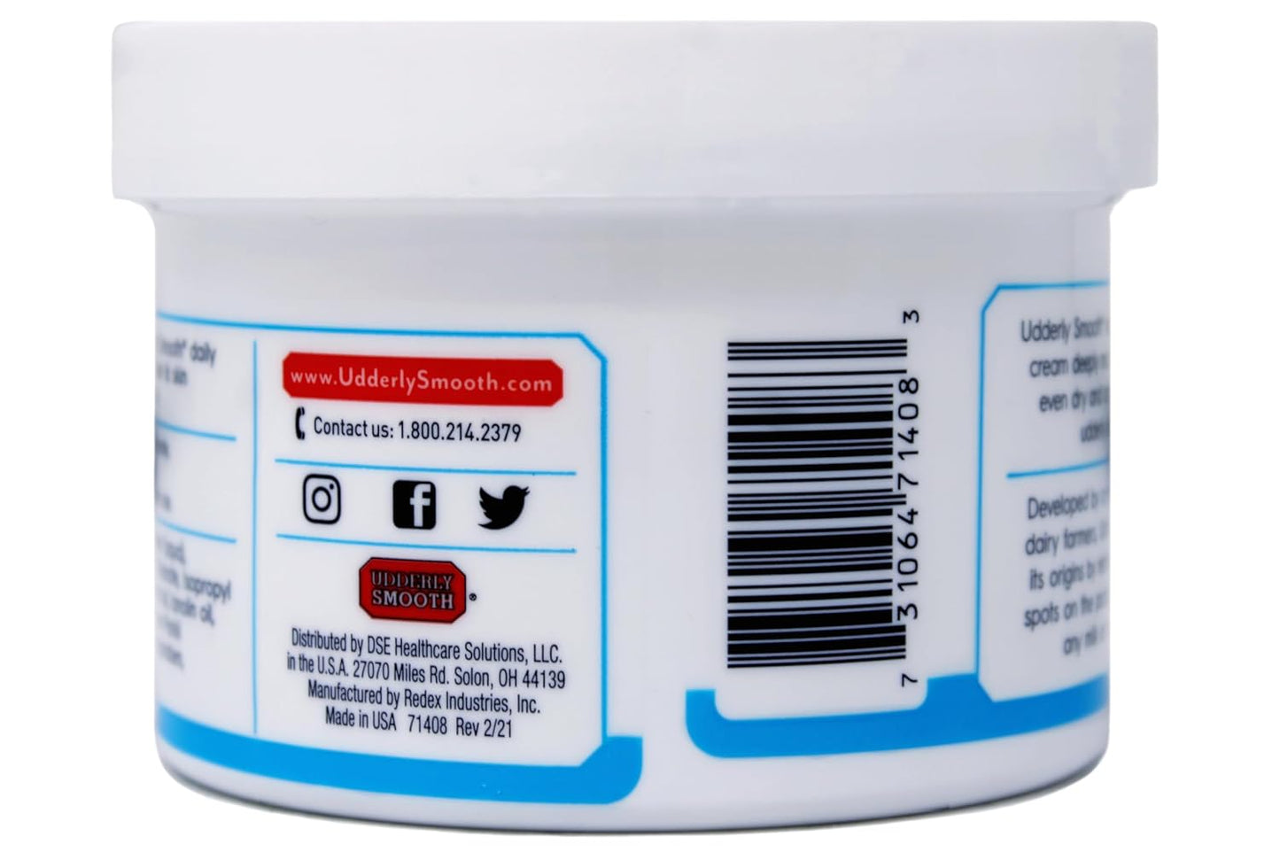 Udderly Smooth Foot Cream - Hydrating Shea Butter Formula | 8 oz (Pack of 3)