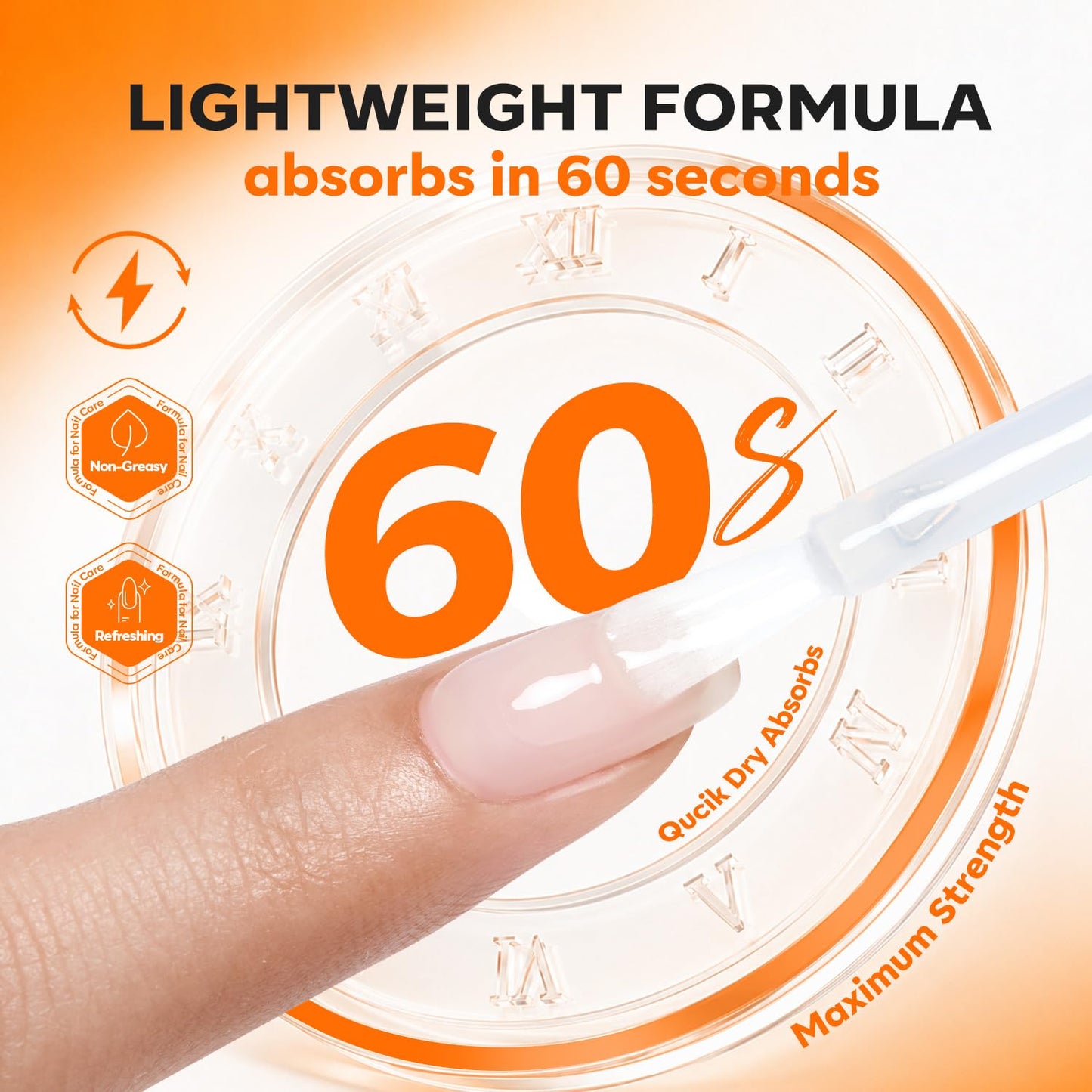 modelones Nail Strengthener and Growth Clear Nail Repair for Damaged Nails Hardener Extra Strong and Growth Repair Mode Gifts for Women 15ml 0.51 Fl Oz