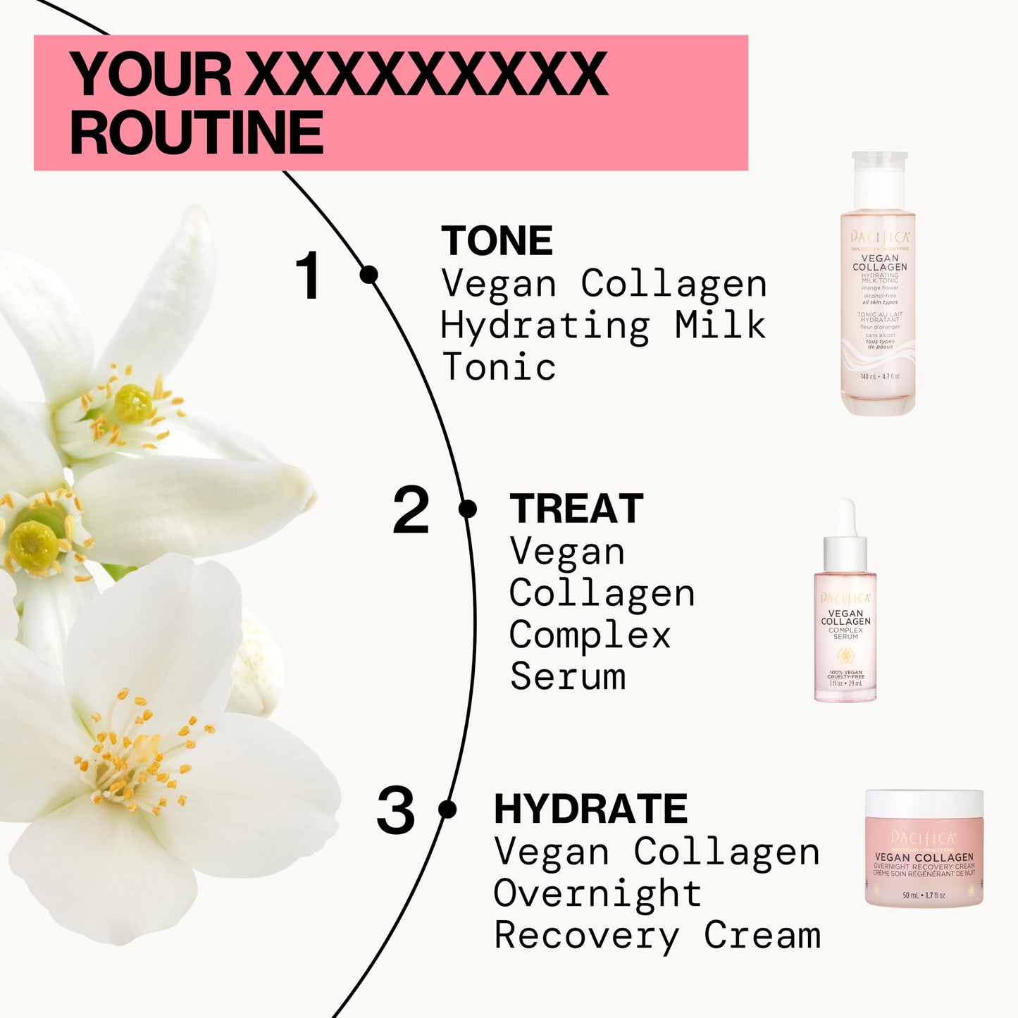 Pacifica Vegan Collagen Hydrating Milk Tonic – Alcohol-Free Milky Toner & Essence Moisturizing Vegan Collagen Face Tonic w/Hyaluronic Acid, Chamomile Jasmine All Skin Types Vegan Dermatologist Tested