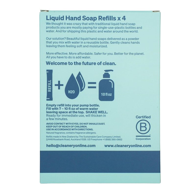 Moisturizing Hand Soap Refill Powder Concentrate - Mandarin & Cedar | Makes 40 fl oz Total