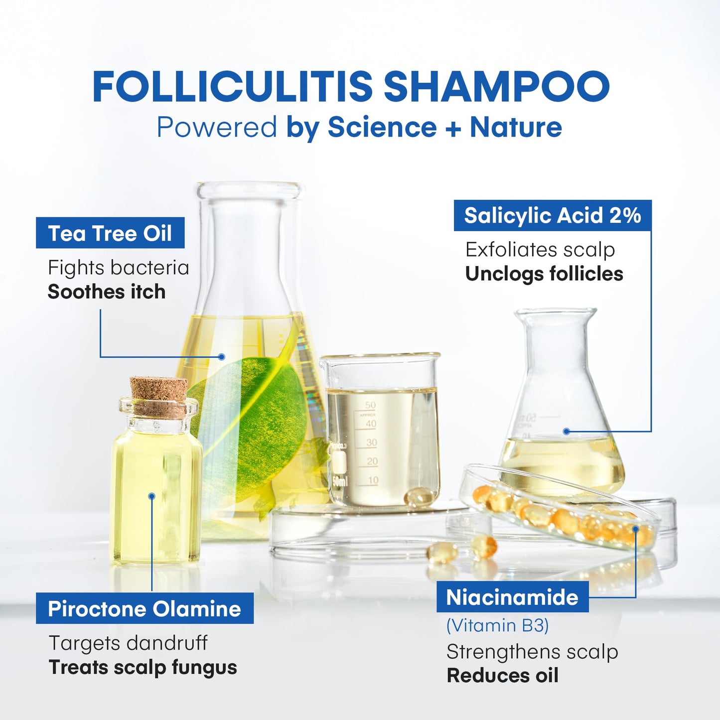 Hermon Folliculitis Treatment (2 Packs Folliculitis Shampoo)