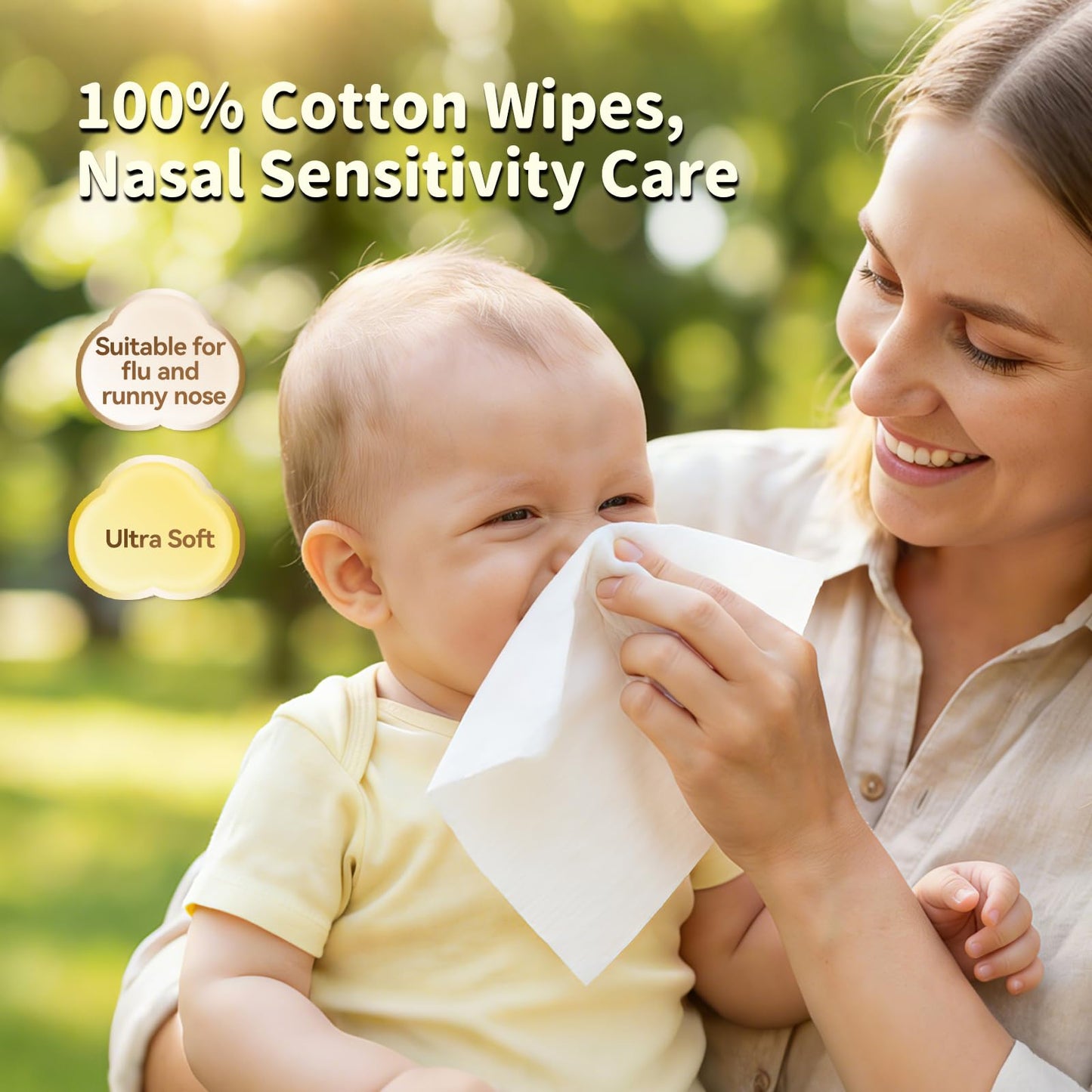 Winner 100% Cotton Dry Wipes, USDA Certified Baby Wipes, Soft & Gentle, Hypoallergenic & Unscented for Baby Sensitive Skin, Use Wet/Dry for Diaper Changes, Meals & Cleanup, Pack of 6, 600 pcs
