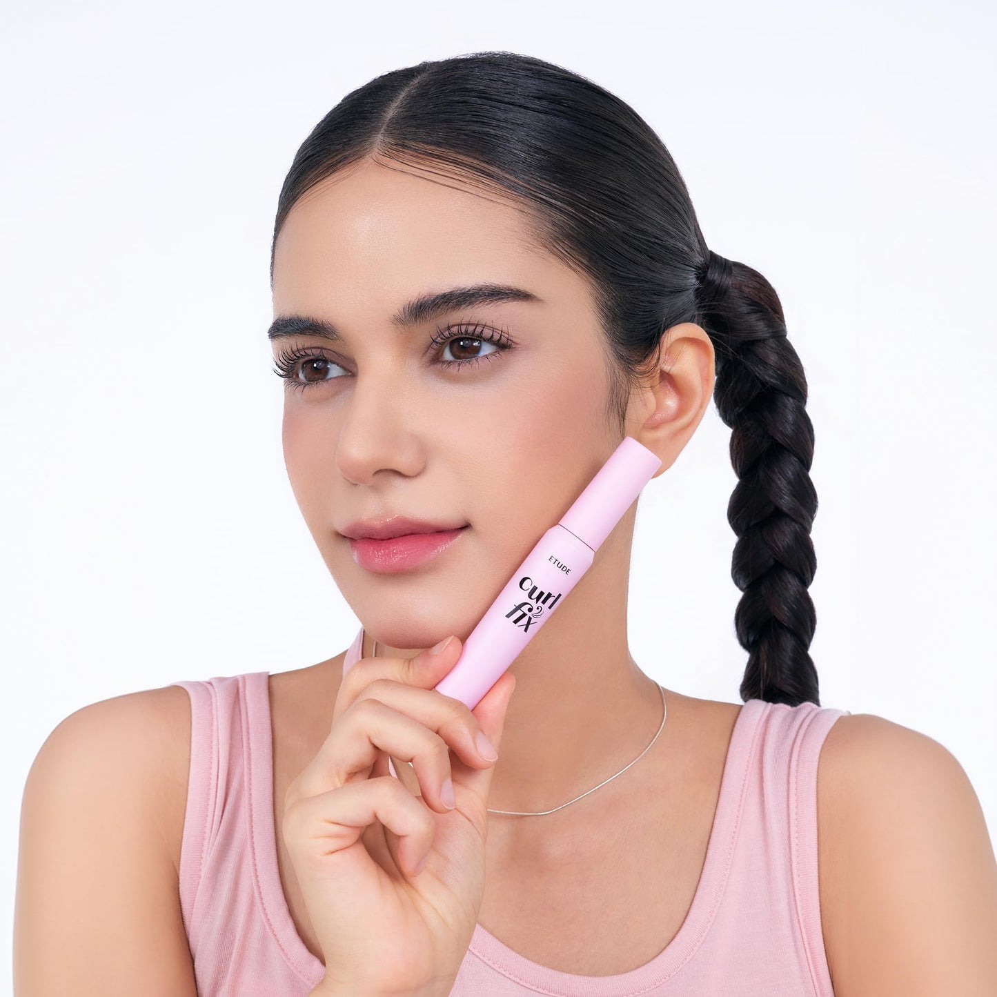 ETUDE Curl Fix Mascara Mini, Lash Mascara, Strong Curl Up, Long-Lasting, Waterproof, Lightweight, Korean Makeup, Beauty, Vegan Certified, Volume (0.14 Fl Oz)