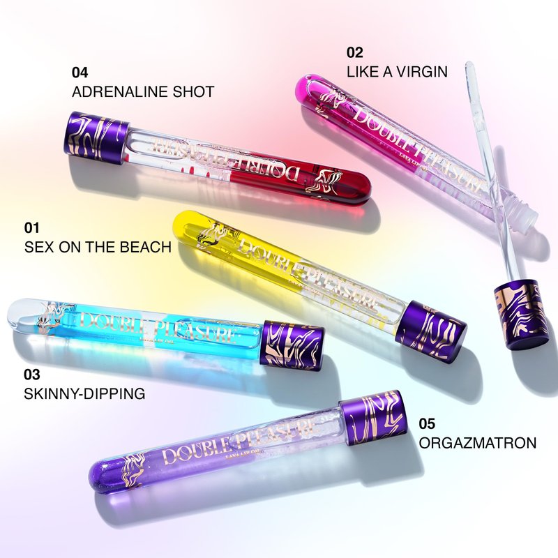 SELESTIA BEAUTY Hydrating Lip Oil – Double Pleasure – Moisturizing & Softening Lip Glow Oil with Silicone Applicator, 0.14 oz (Adrenaline Shot)