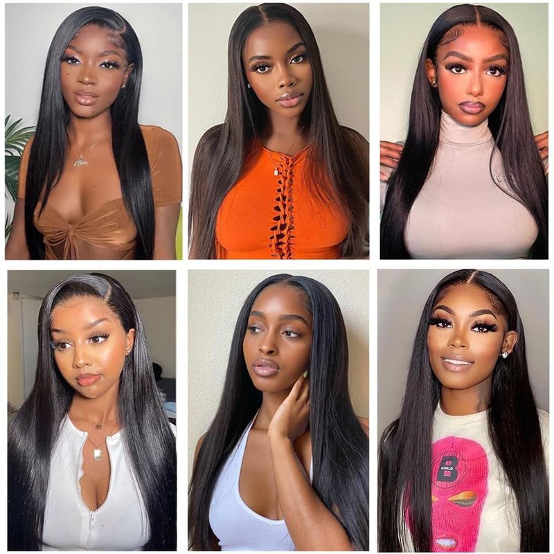5x5 HD Transparent Lace Closure - Virgin Brazilian Straight Human Hair, 16 Inch, Pre-Plucked, Natural Black
