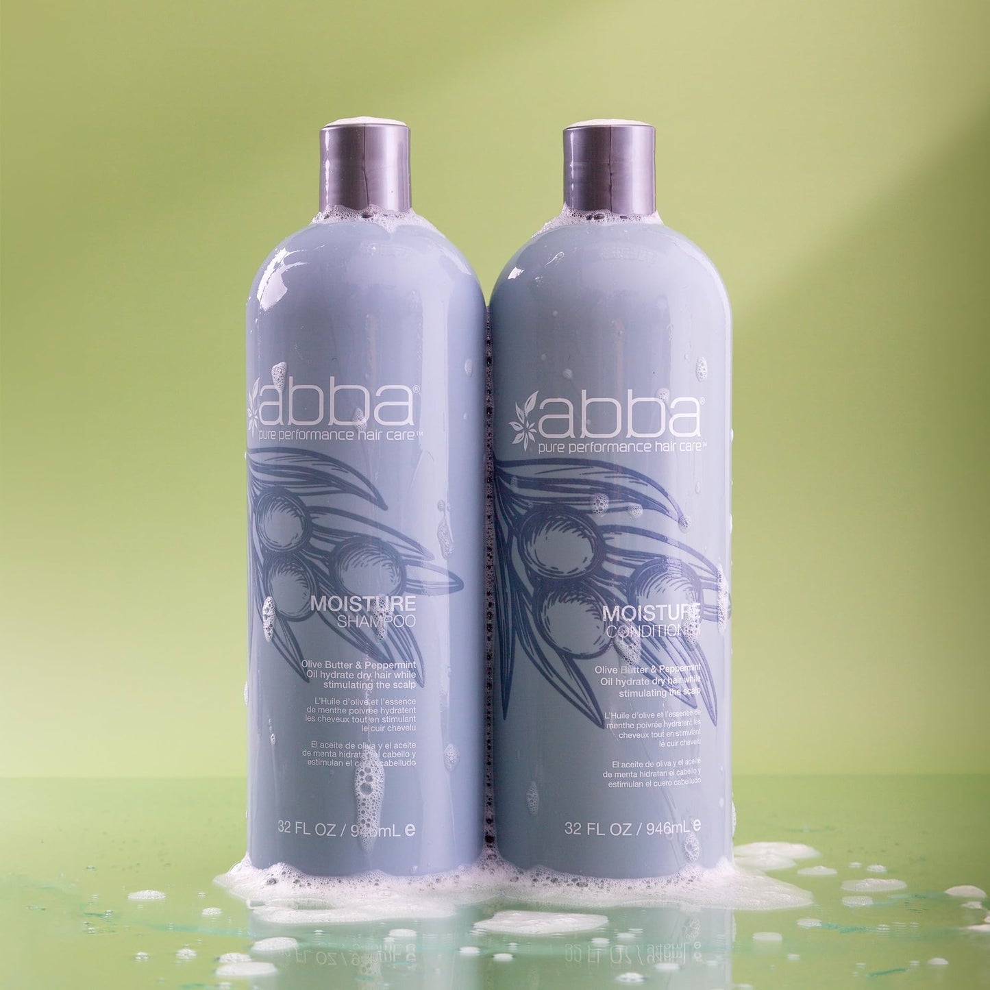 ABBA Moisture Conditioner, Olive Butter & Peppermint Oil, 8 Fl Oz