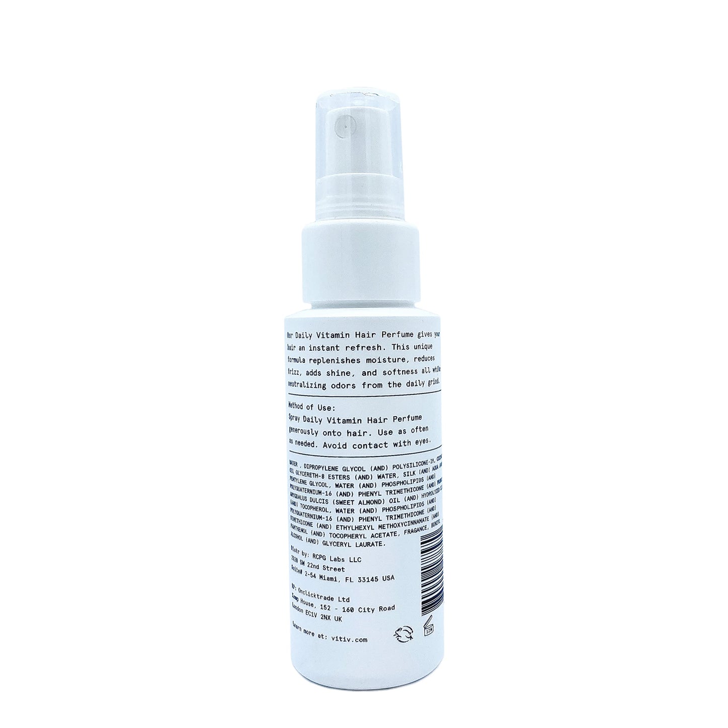 VITIV Daily Vitamin Hair Perfume - Long lasting fragrance that refreshes hair, neutralizes odors, all while providing shine, softness & hydration 2.5oz
