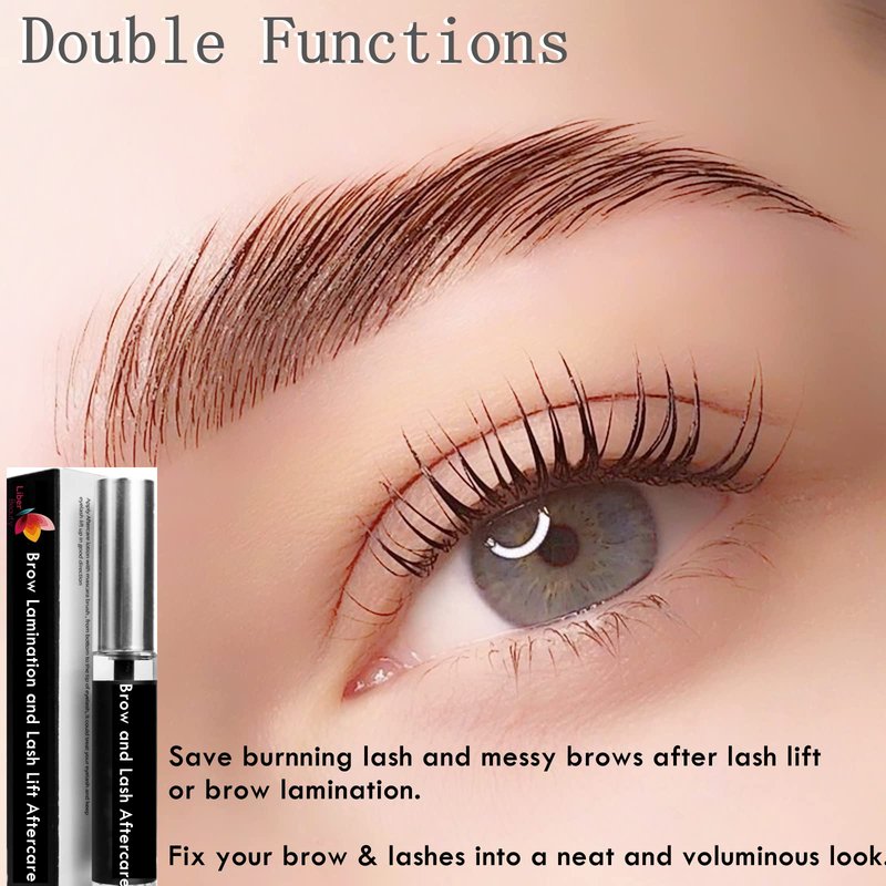 Brow Lamination Aftercare,Lash Lift Care,Eyelash Perm Nutrition, Treat Burning Eyebrow Save Messy Lash, 8 weeks Keratin Care For Perm/Lift(7ml)